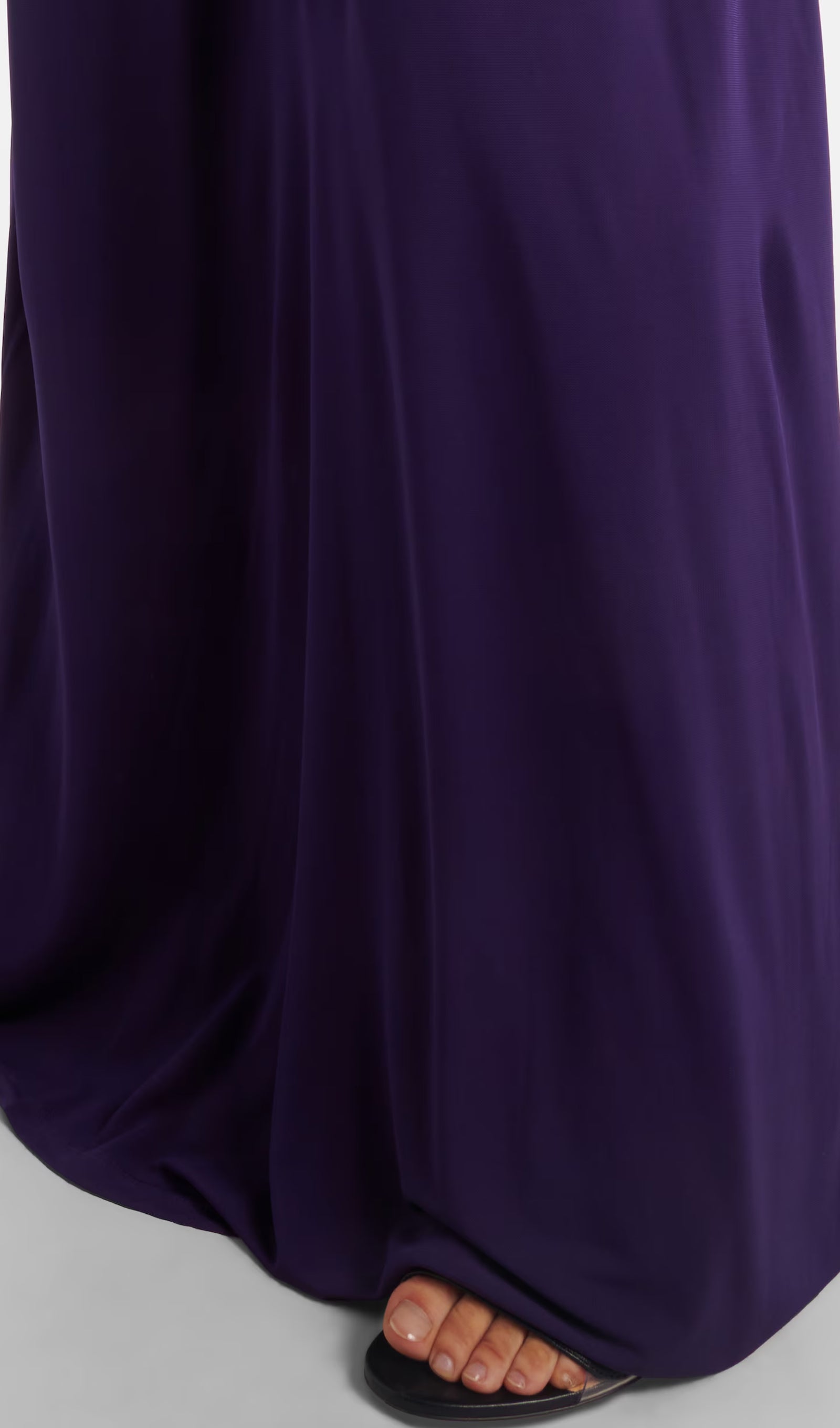 Midikleid in A-Linie mit Blumenmuster und Laternenärmeln