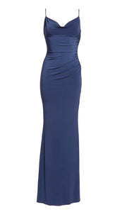 Midikleid in A-Linie mit Blumenmuster und Laternenärmeln