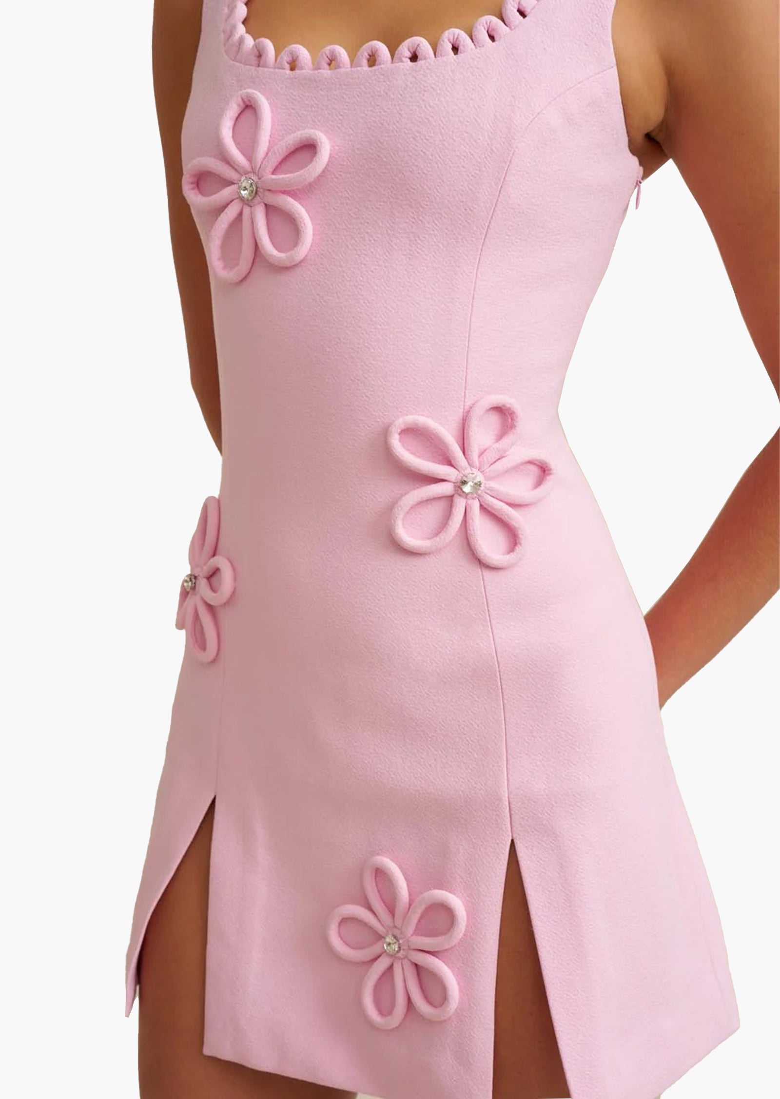 Mily Flower Form Mini Dress