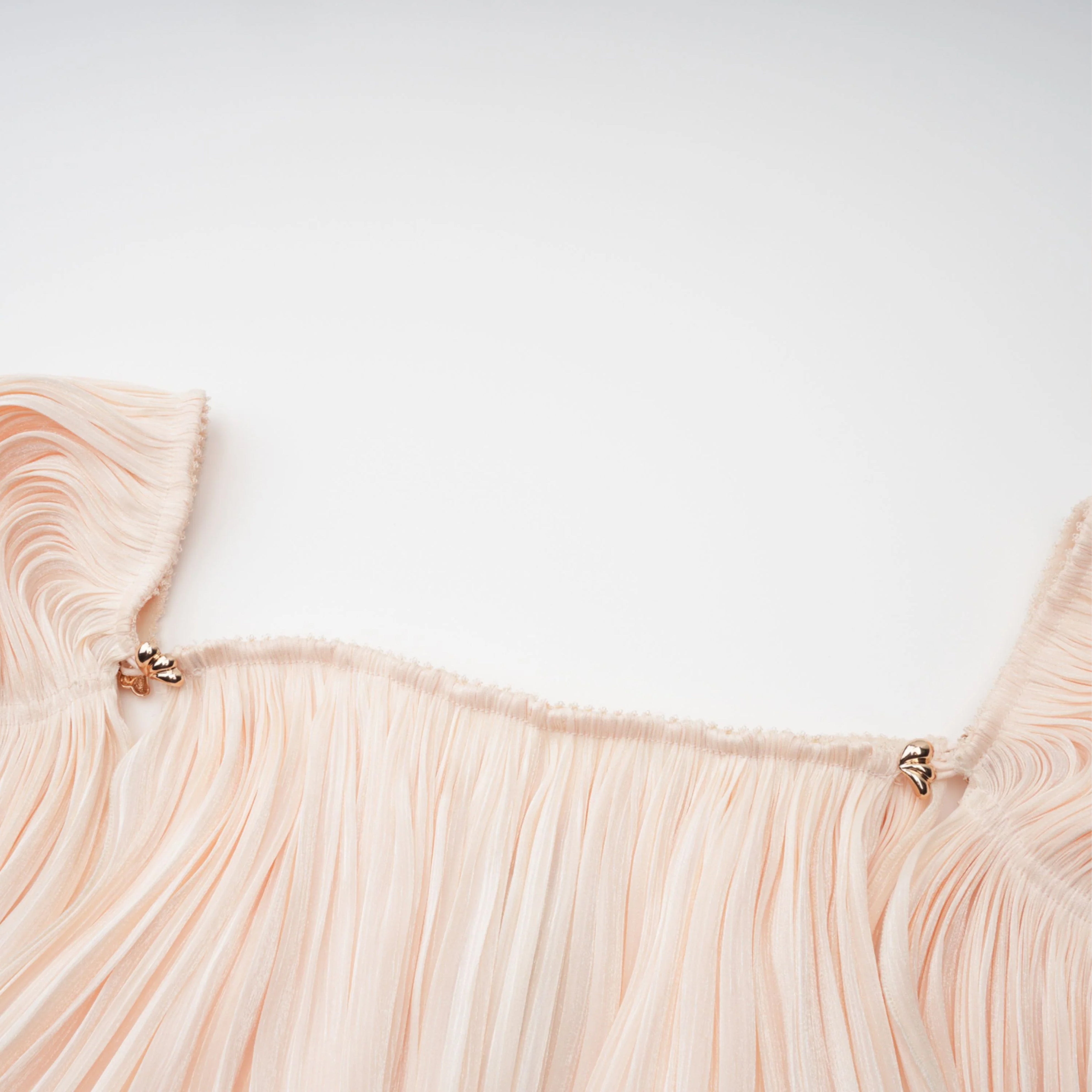 Earlene Pleated Ruffled Mini Dress