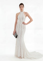 Midikleid in A-Linie mit Blumenmuster und Laternenärmeln