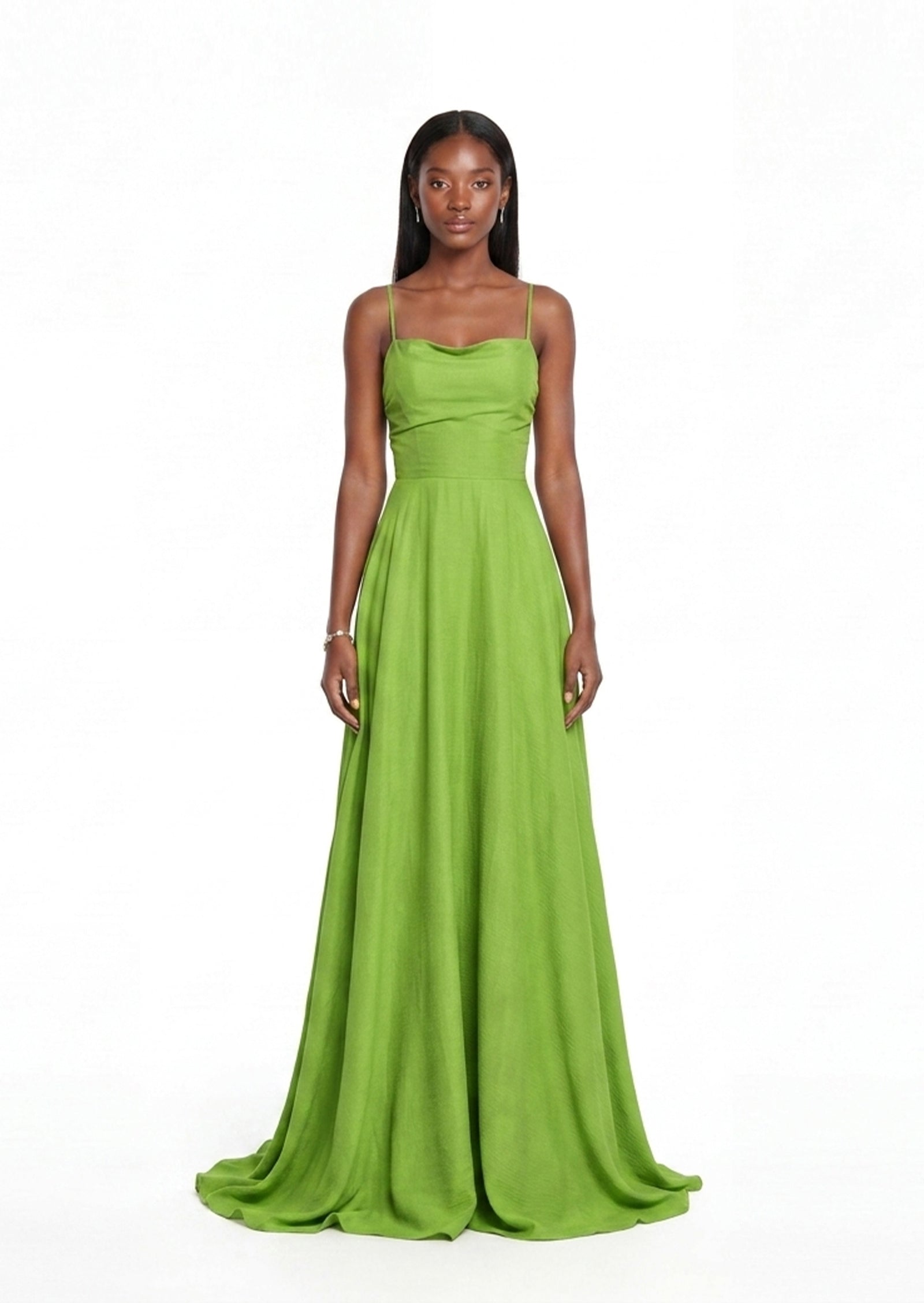 Nafasi Backless Maxi Dress In Green
