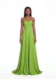 Nafasi Backless Maxi Dress In Green
