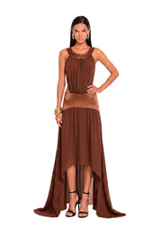 Xanthus Hollow Out Sleeveless Maxi Dress