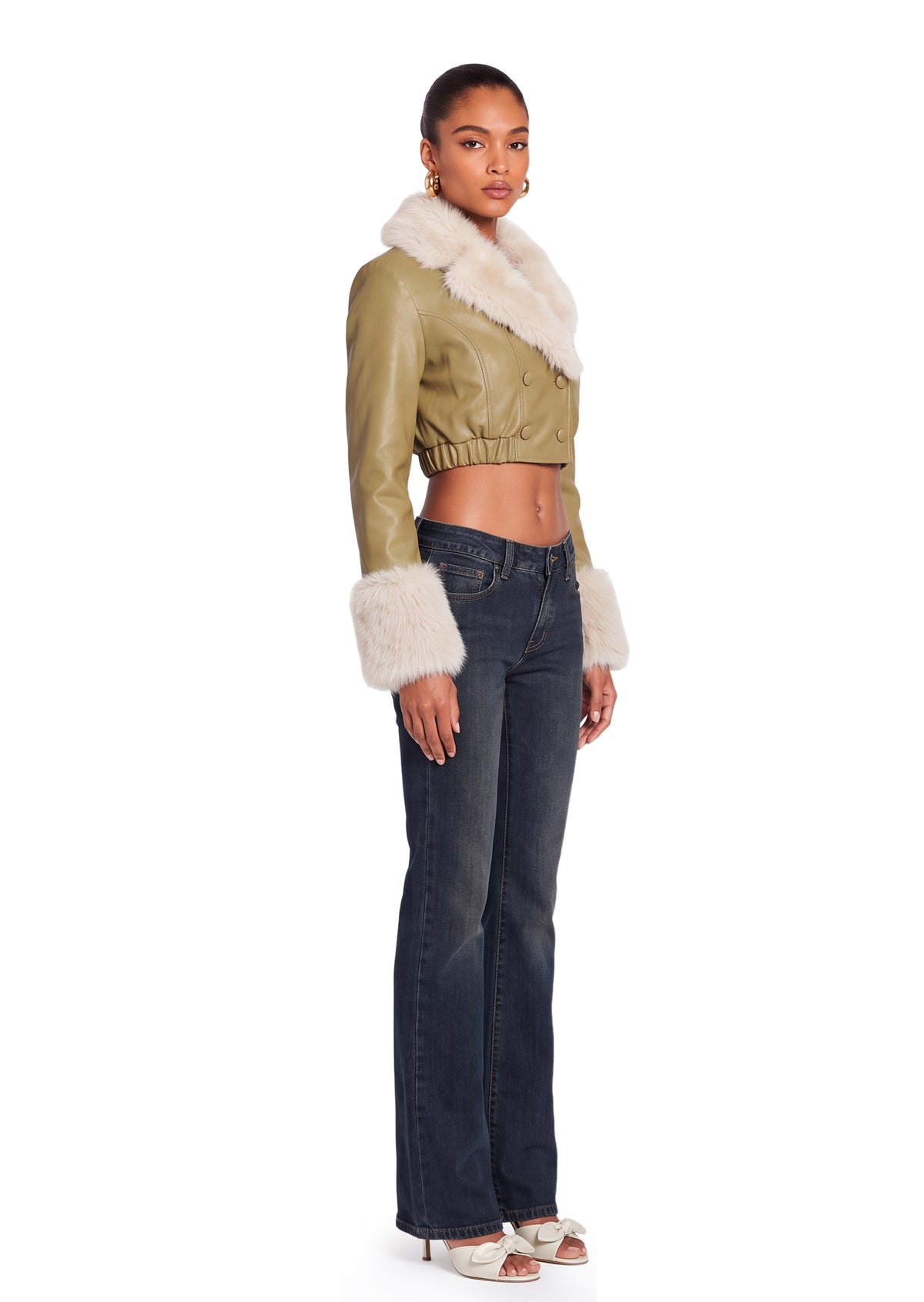 Aaltje Pu Leather Jacket