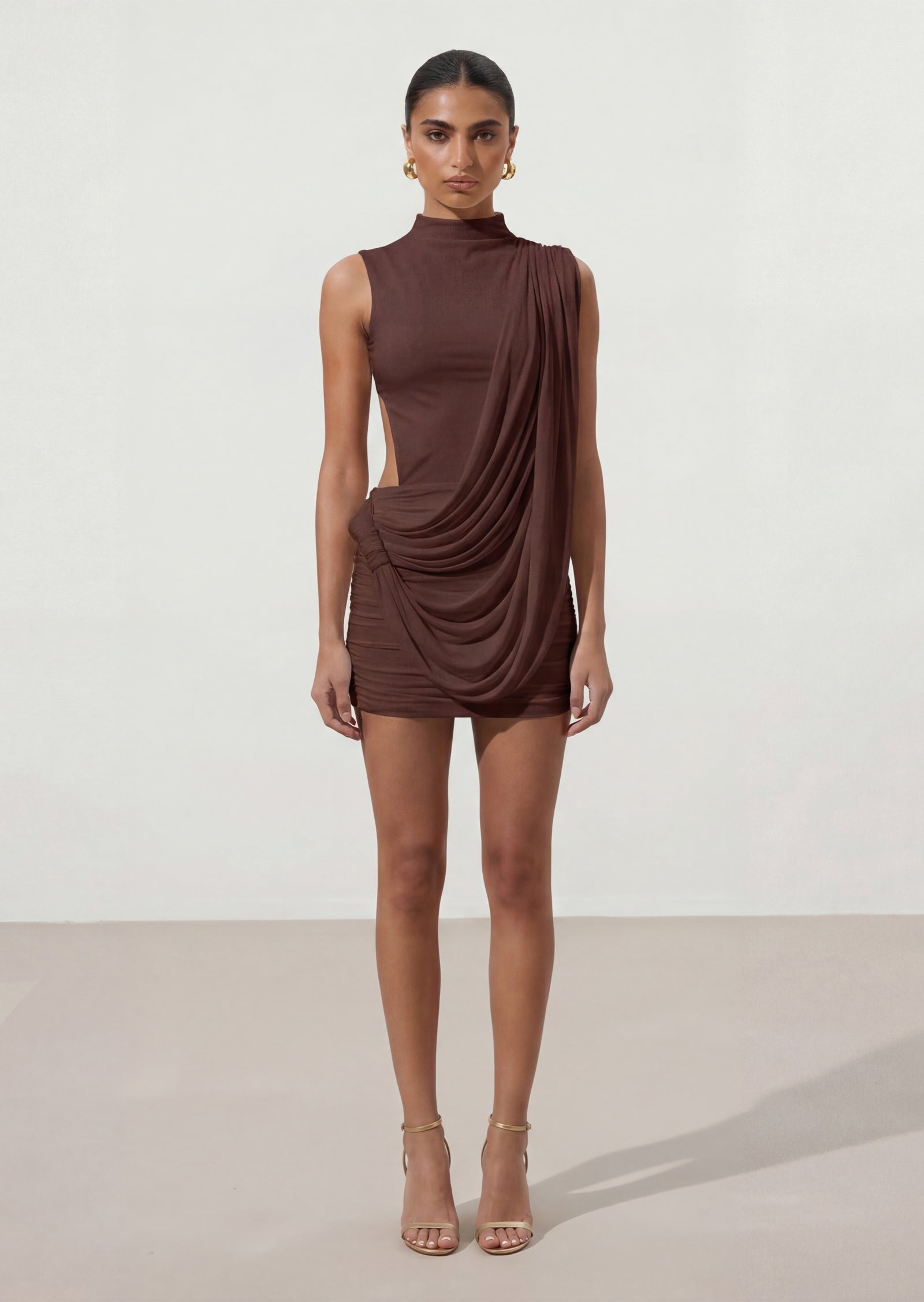 Mireya Drape Mini Dress