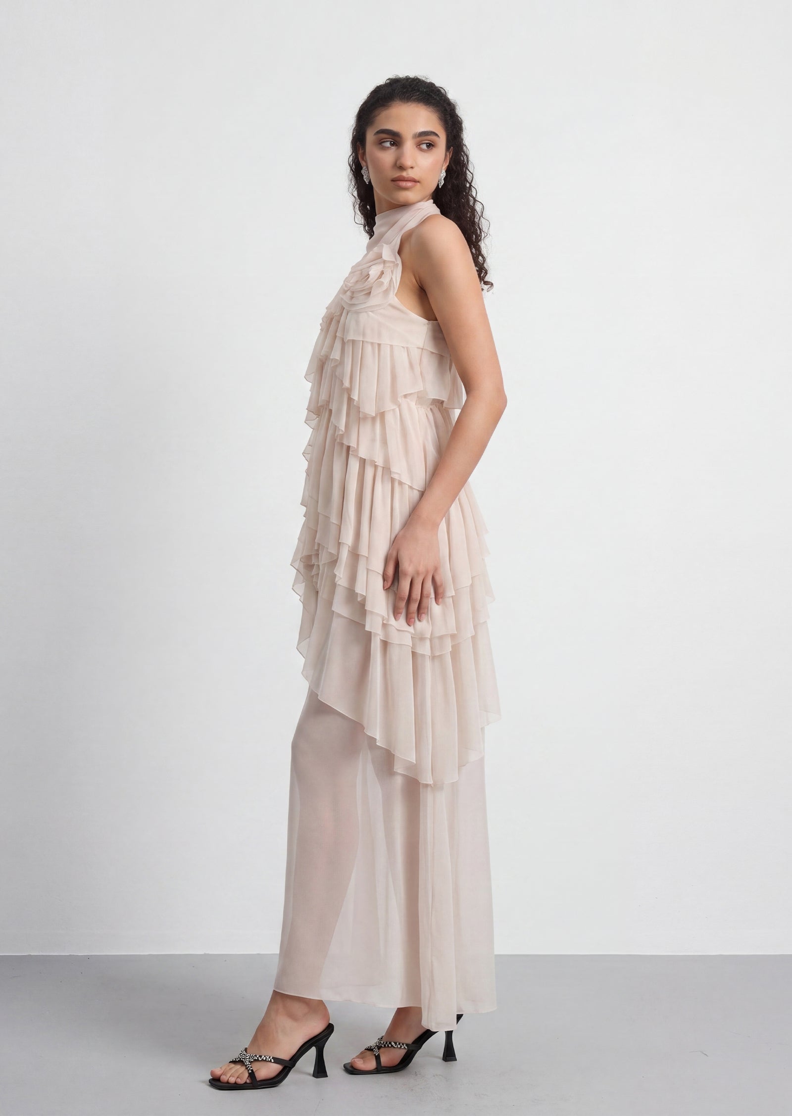 Jussi Floral Ruffled Maxi Dress
