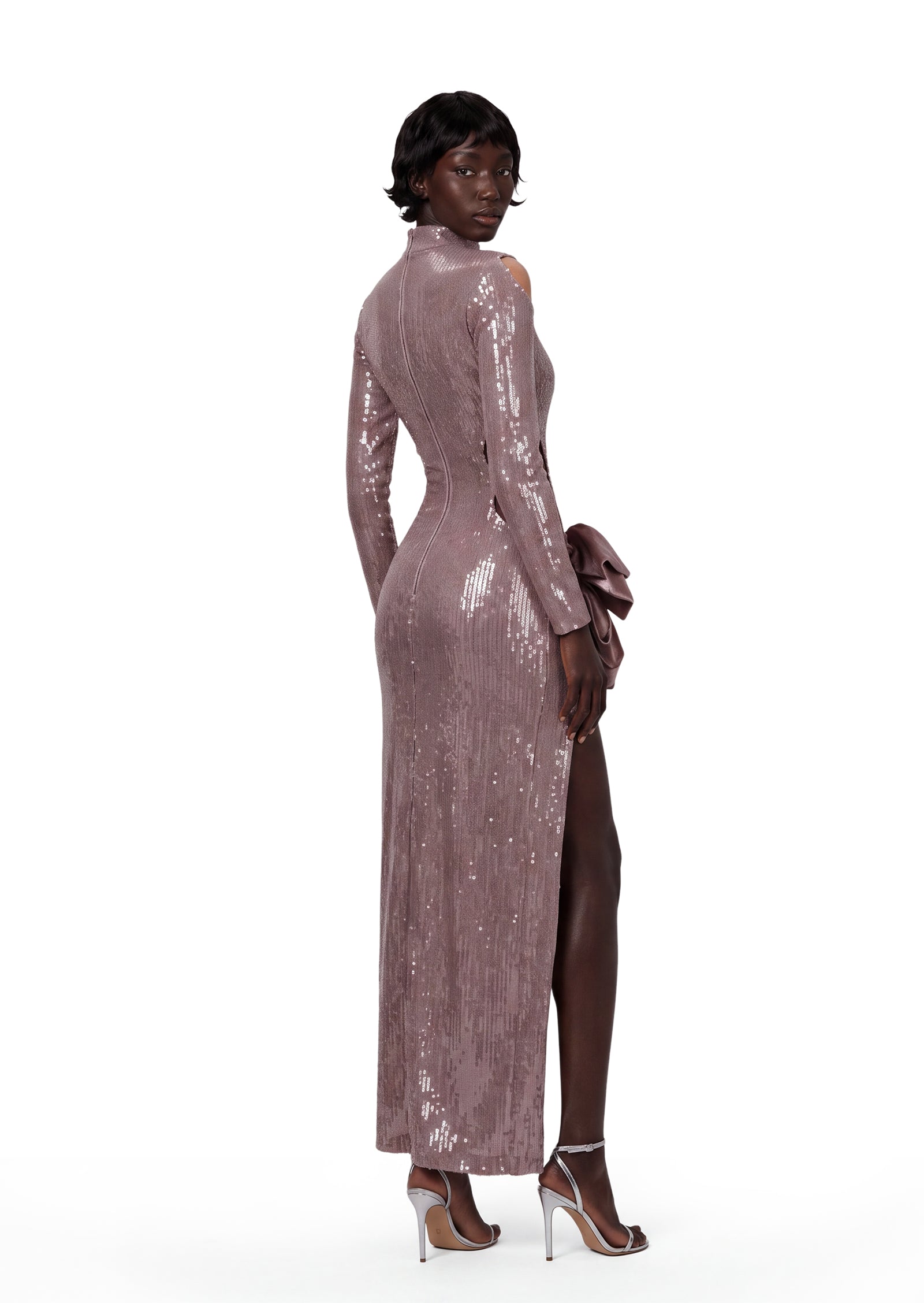 Beasley Long Sleeve Sequin Maxi Dress
