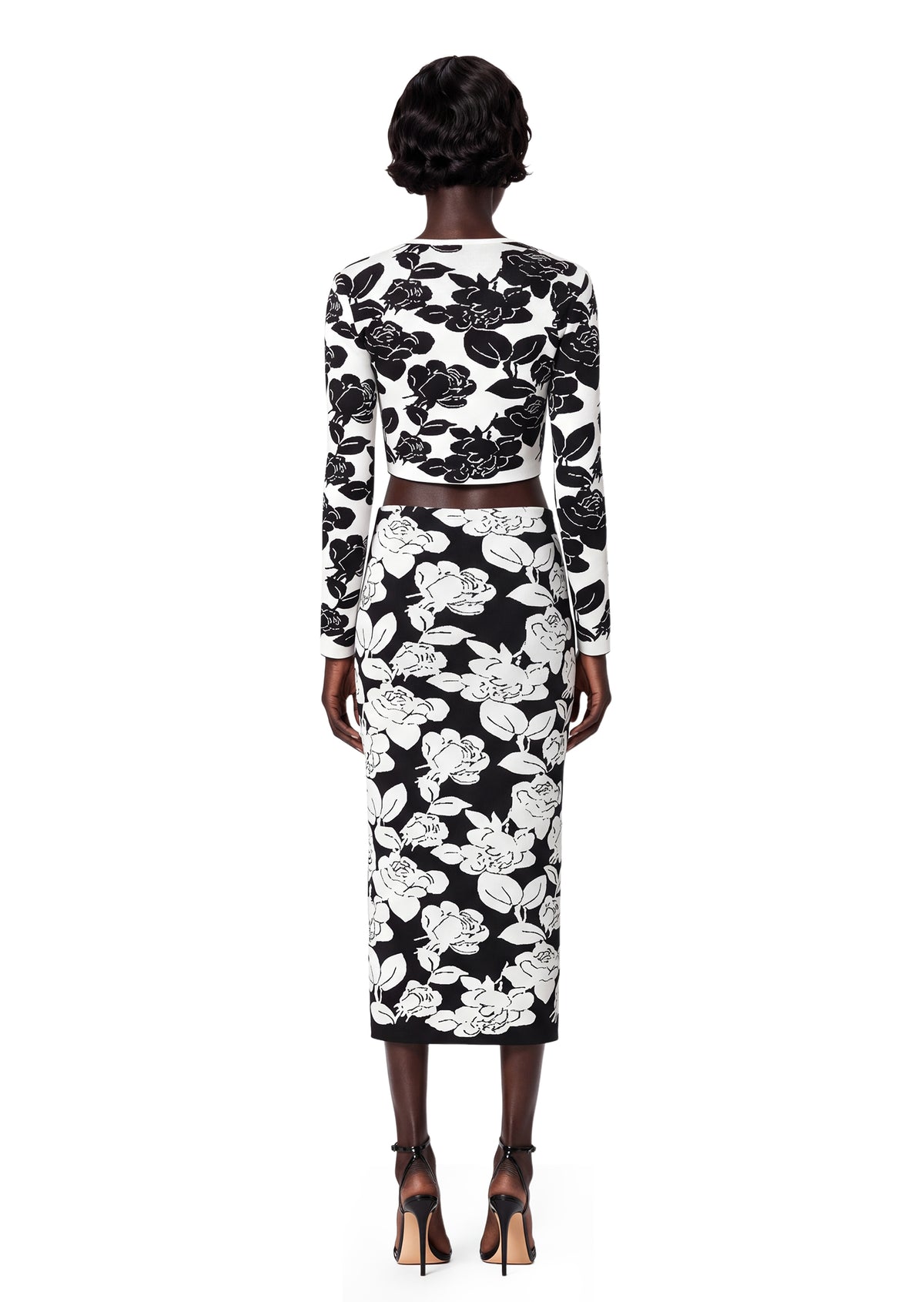 Yahaira Long Sleeved Top & Skirt Printed Knit Set