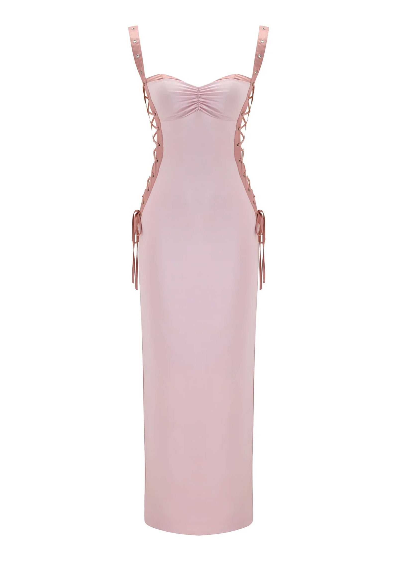 Midikleid in A-Linie mit Blumenmuster und Laternenärmeln