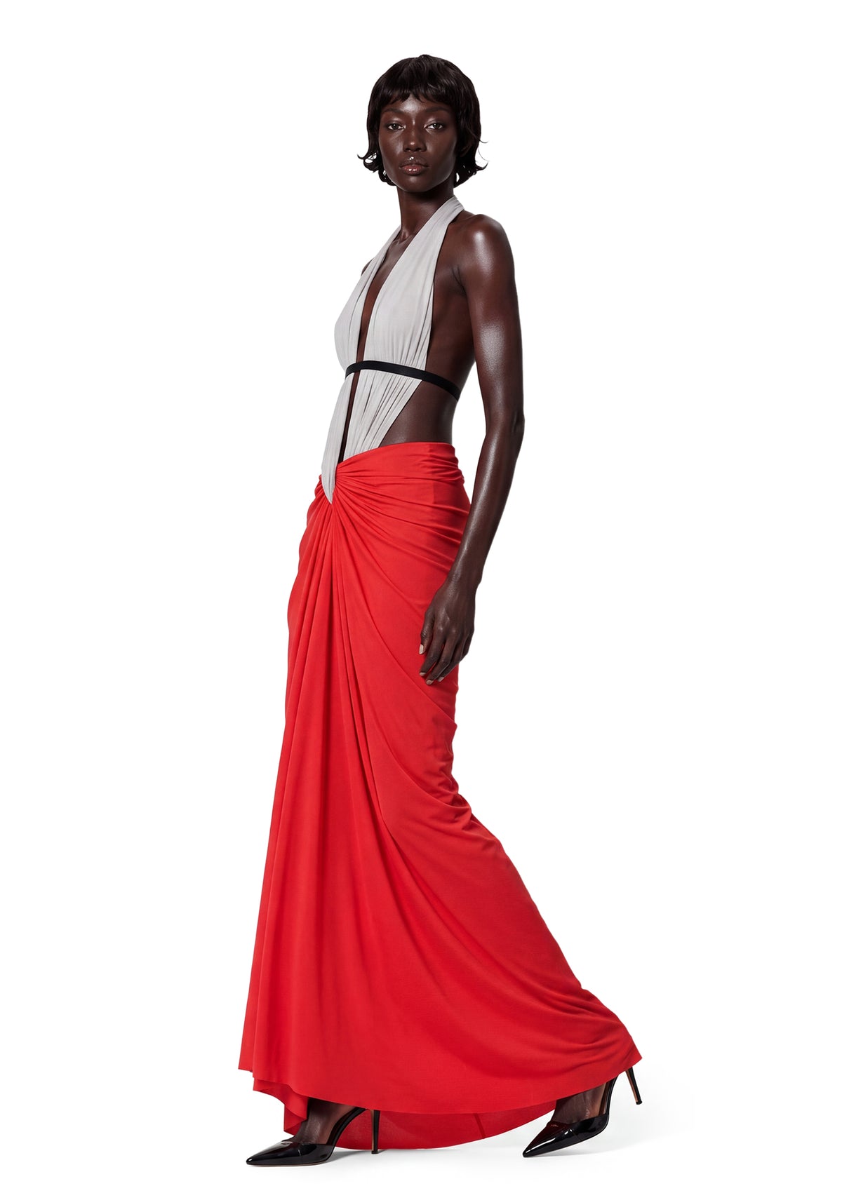 Zareb Halter Neck Backless Maxi Dress