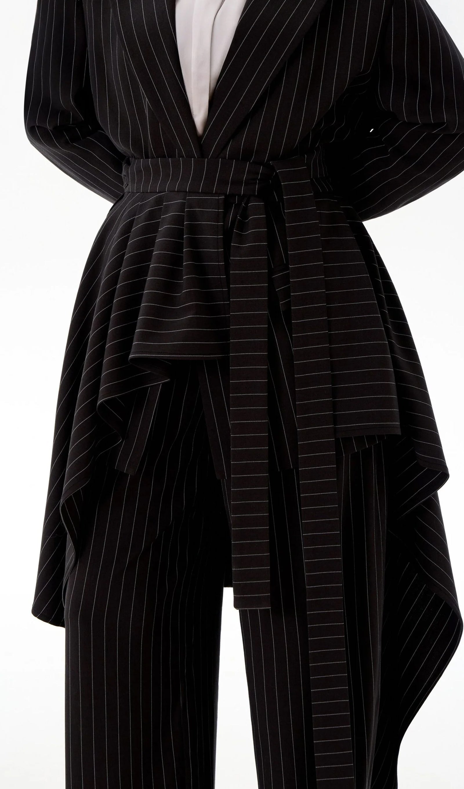 Midikleid in A-Linie mit Blumenmuster und Laternenärmeln
