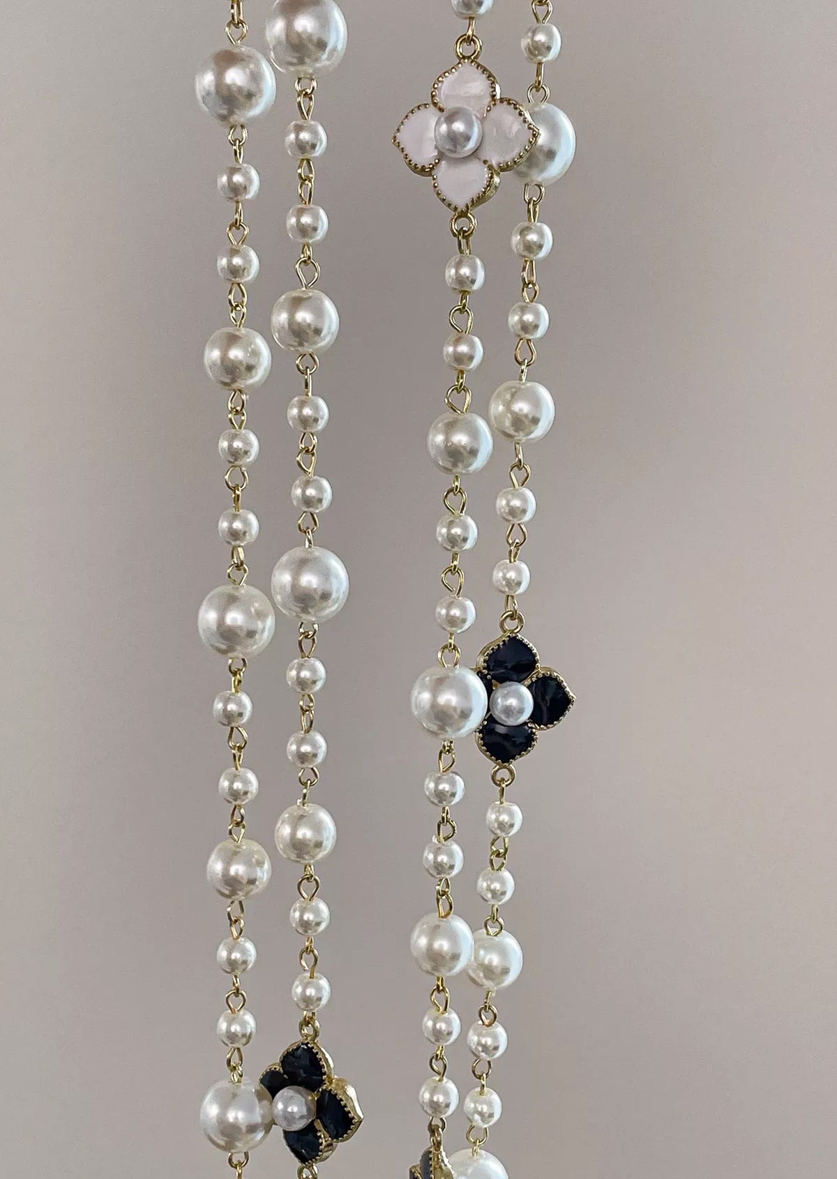 Zaryn Long Pearl Necklace