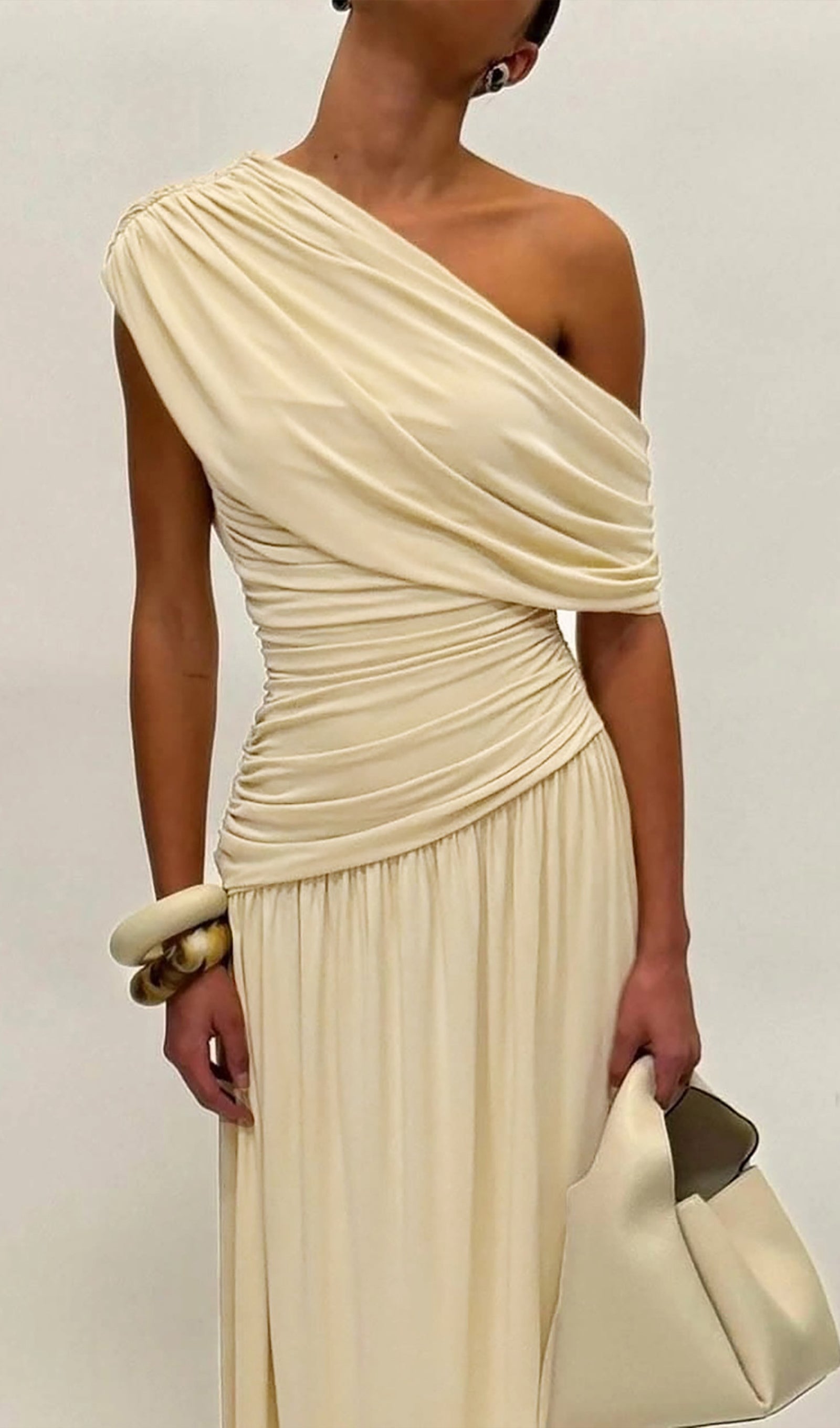 Midikleid in A-Linie mit Blumenmuster und Laternenärmeln