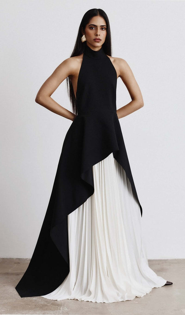 Two Piece Pleated Skirt And Top Set