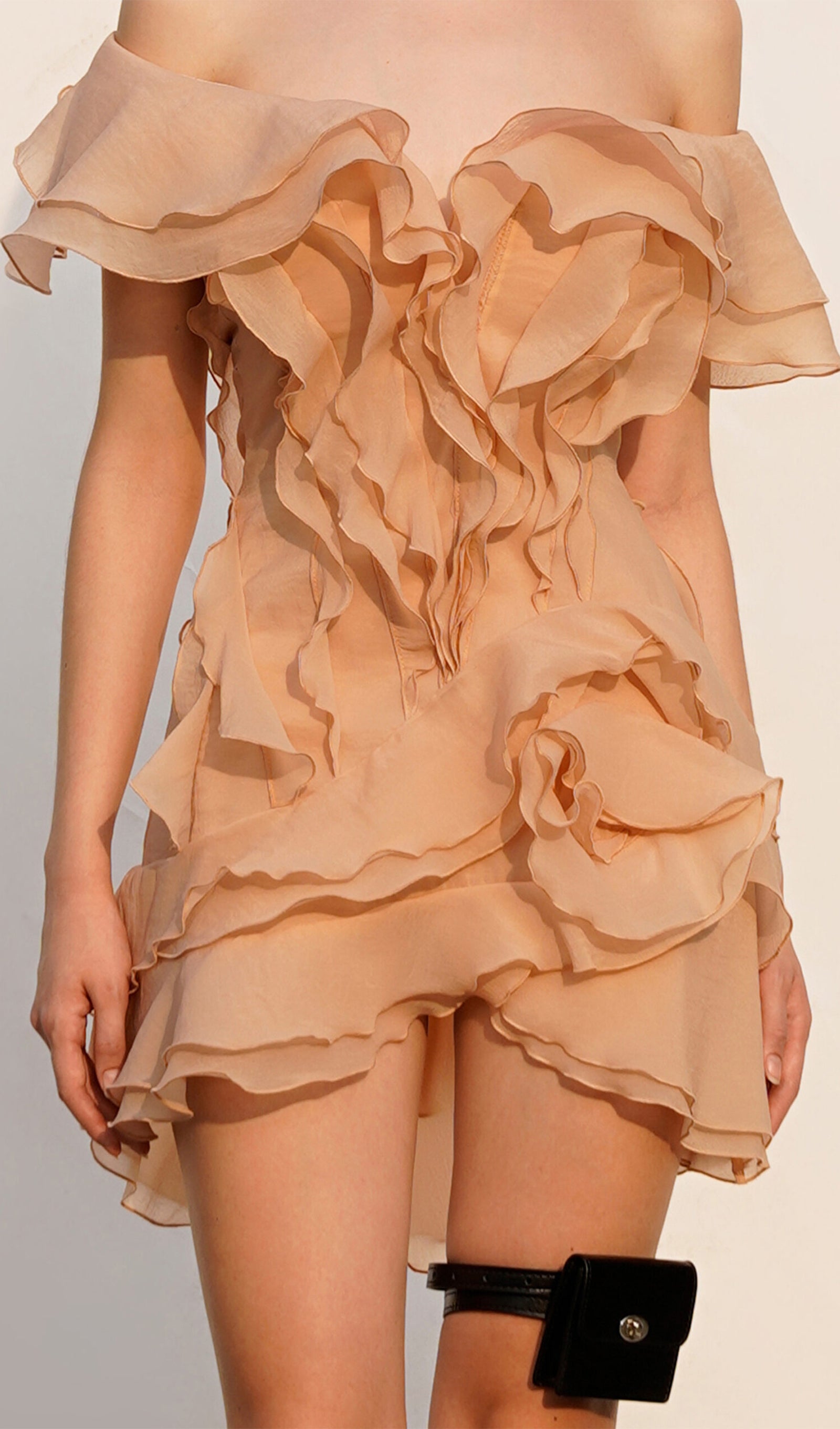 Layered Ruffled Mini Dress