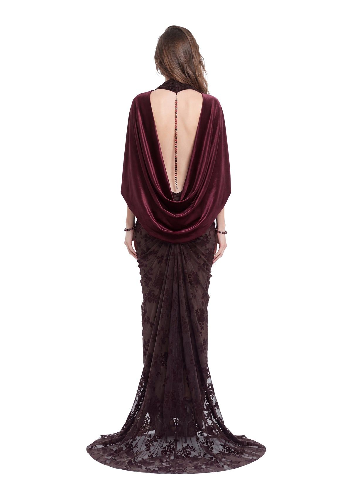 Kaiha Open Back Velvet Maxi Dress