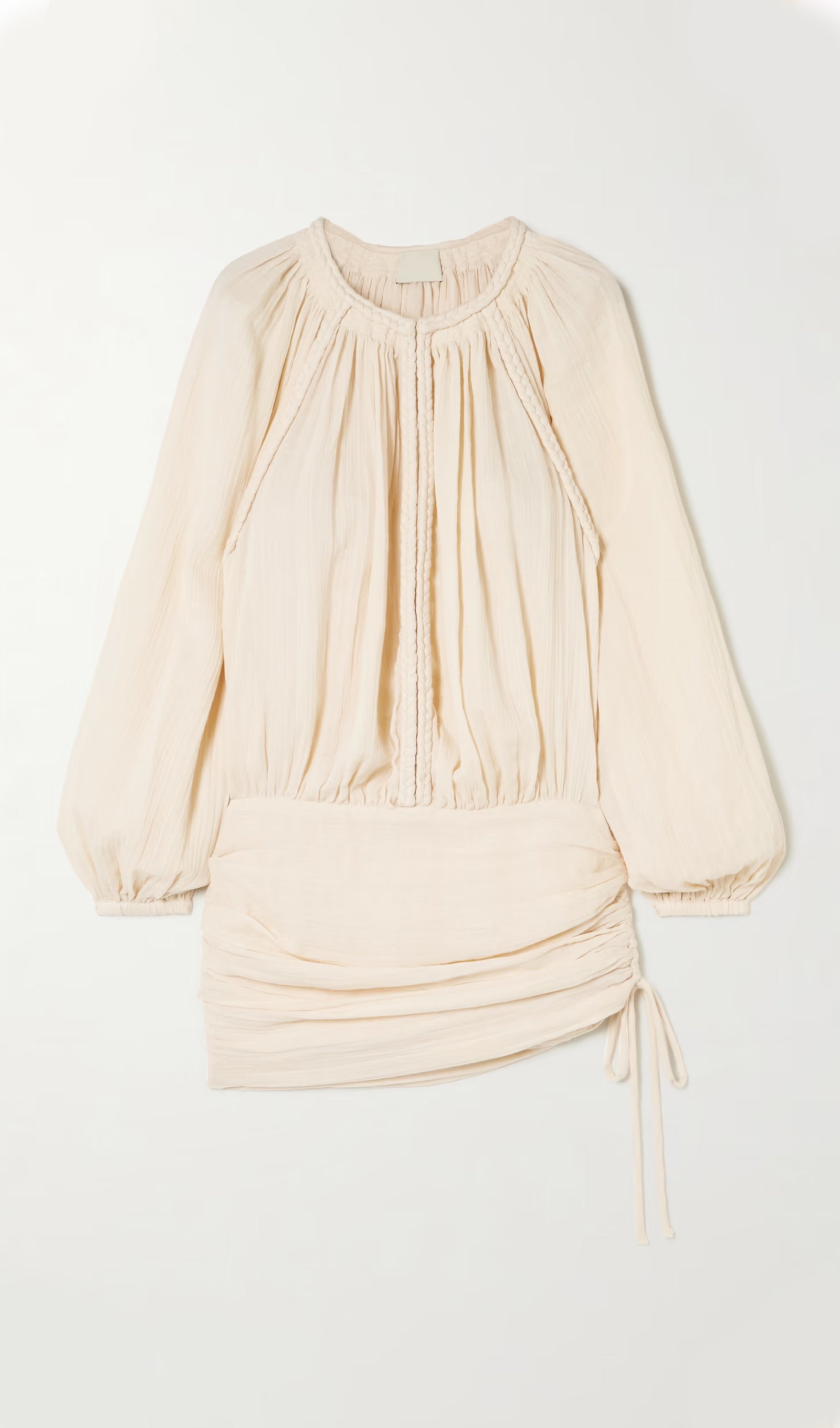 Midikleid in A-Linie mit Blumenmuster und Laternenärmeln