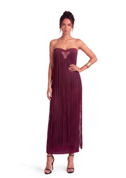 Midikleid in A-Linie mit Blumenmuster und Laternenärmeln