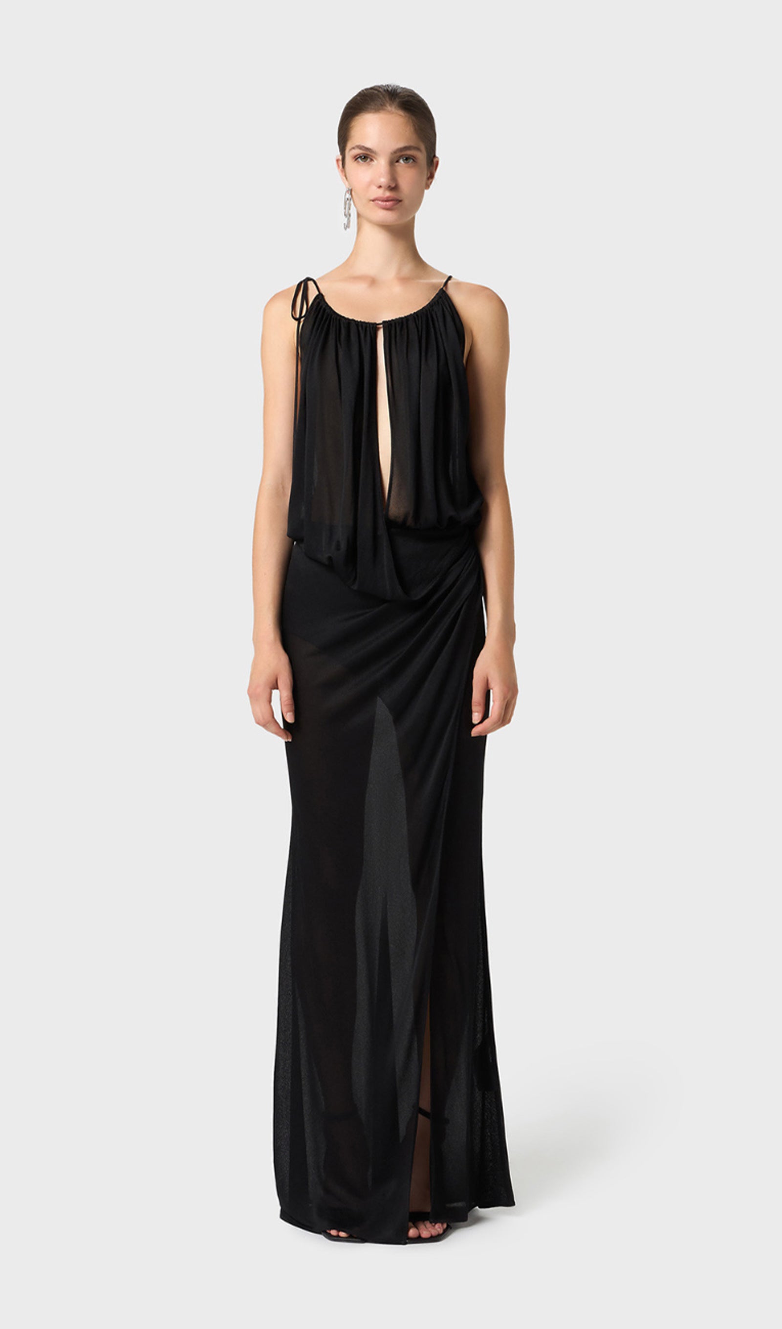 فستان ماكسي منقسم 