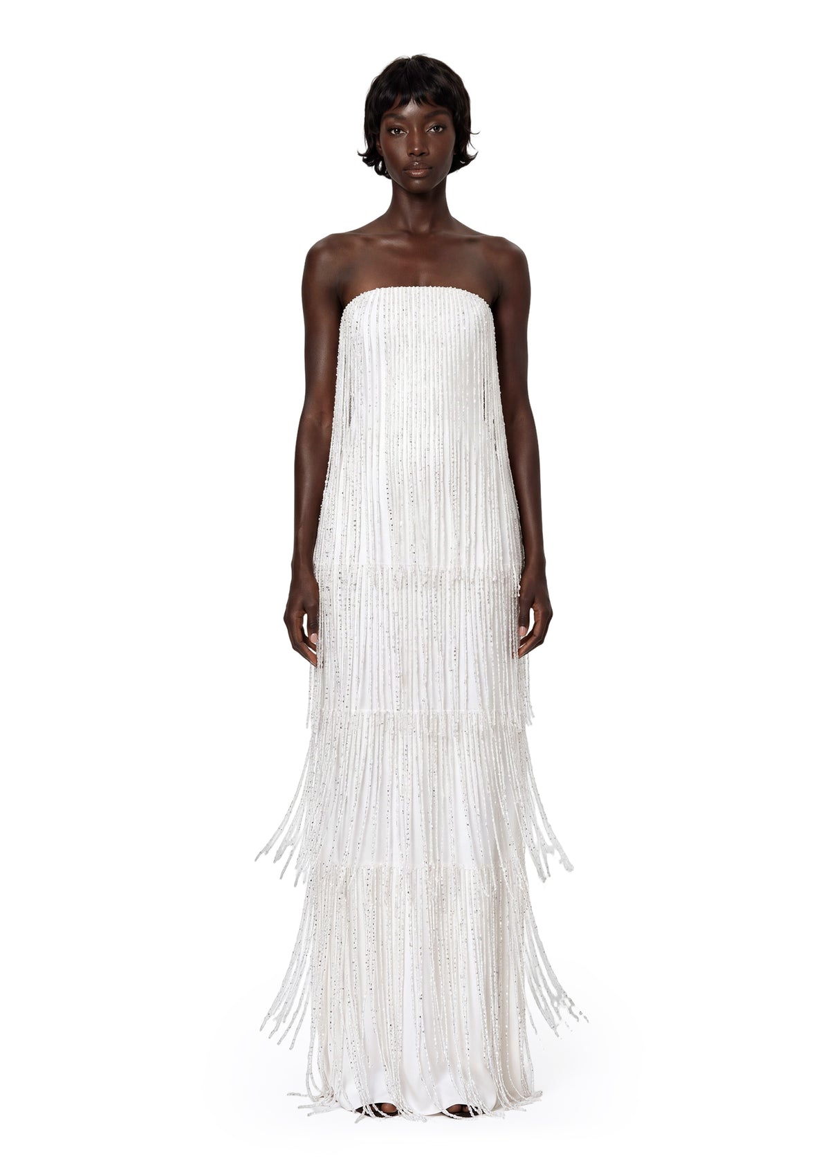 Gabi Beaded Strapless Maxi Dress