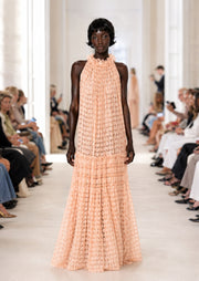 Almarie Lace High Neck Maxi Dress