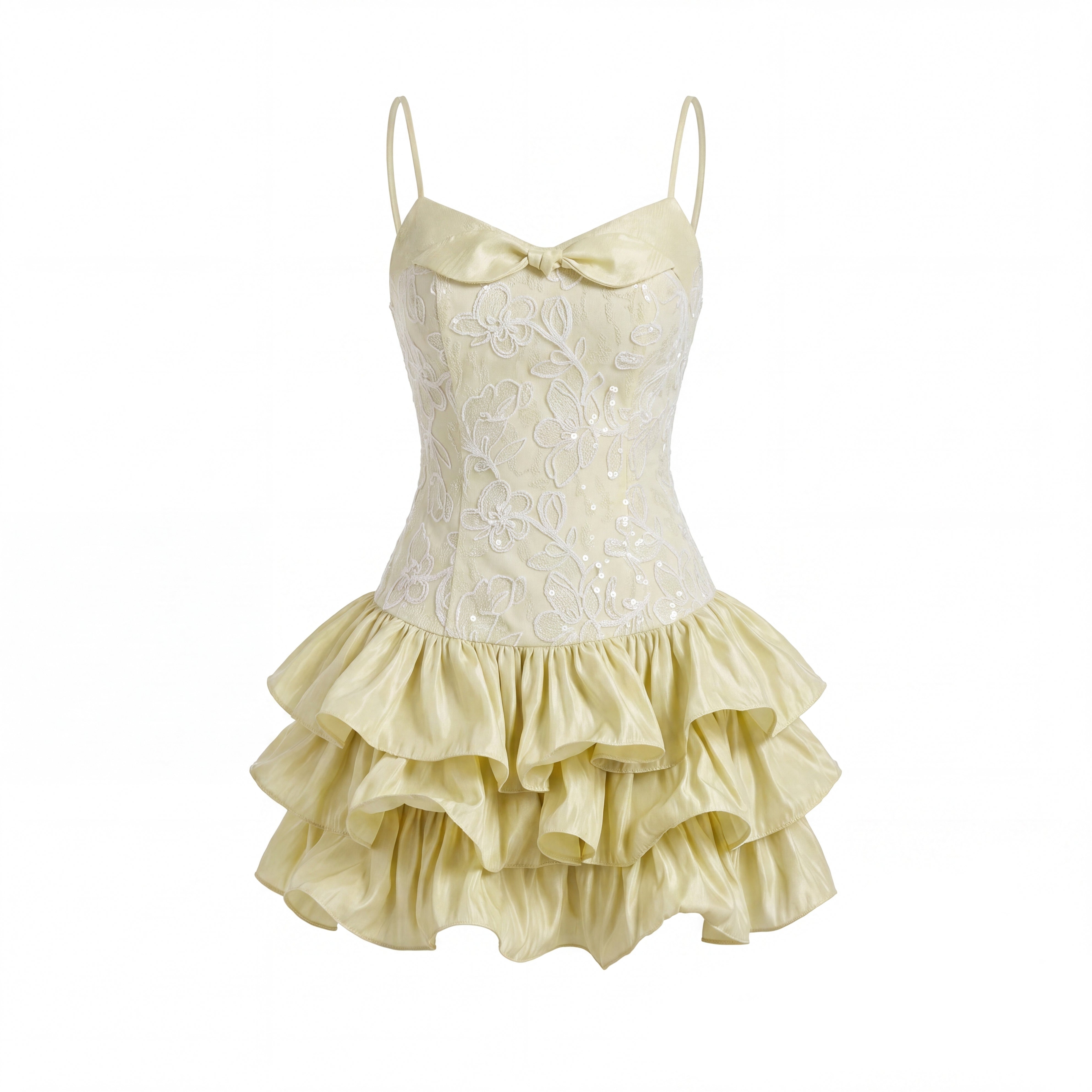 Perla Ruffled Mini Dress