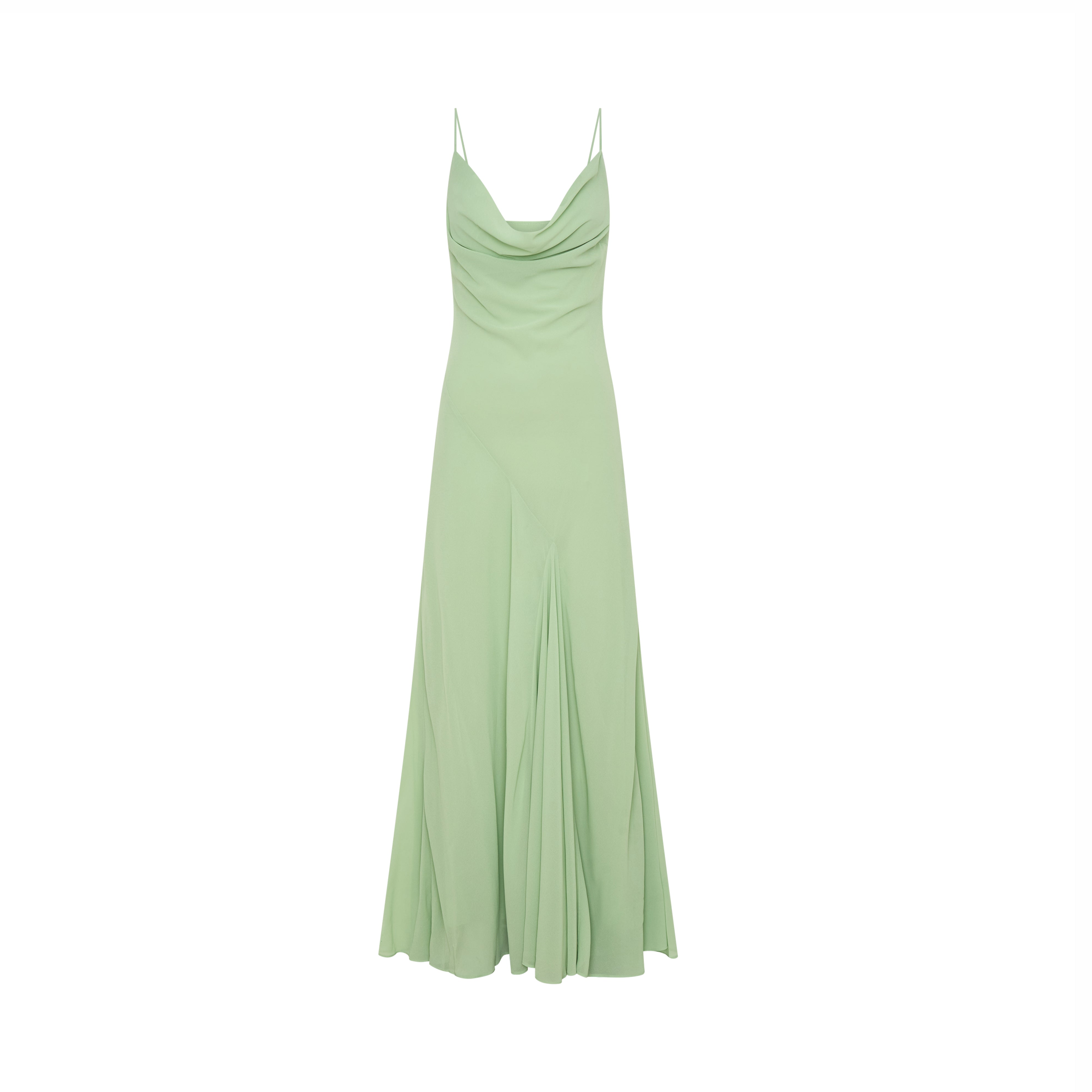 Vilma Chiffon Maxi Dress In Sage