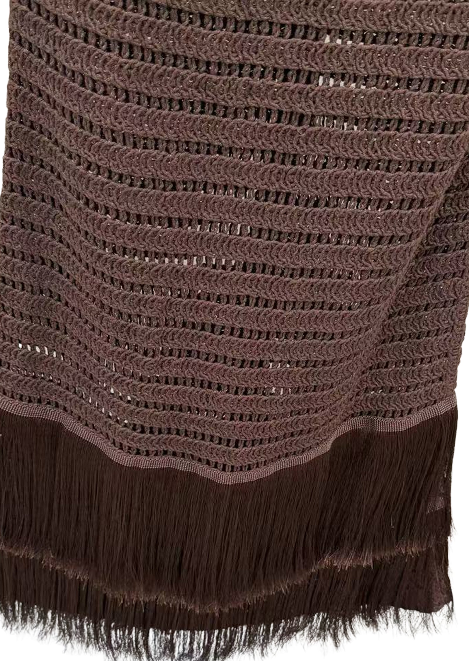 Gage Short Top & Fringed Skirt Knit Set