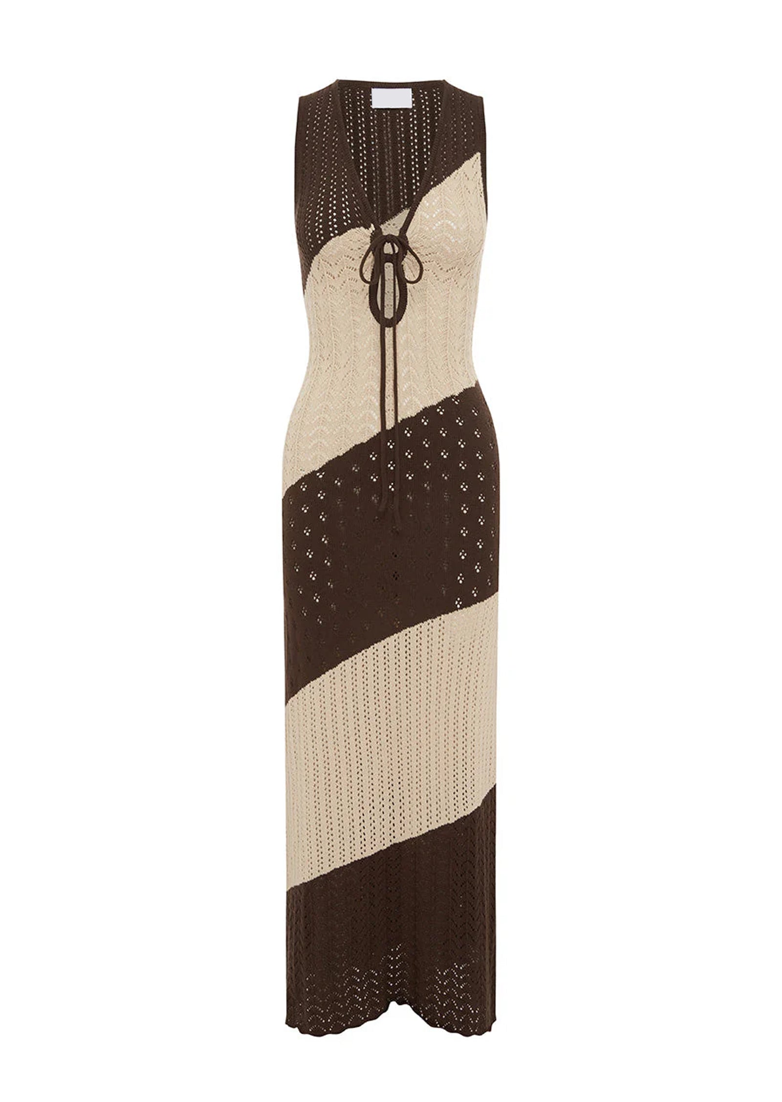Julie Crochet Knit Maxi Dress