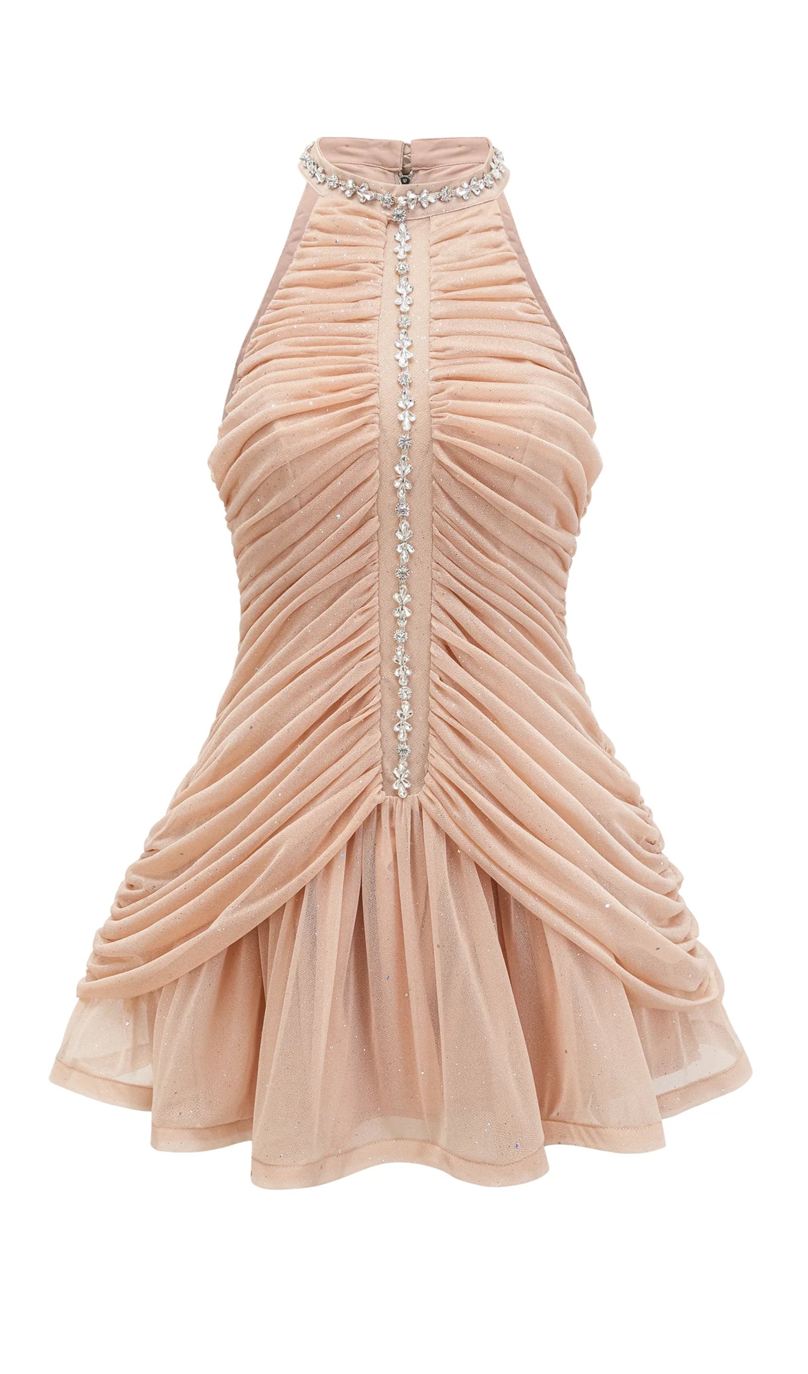 Midikleid in A-Linie mit Blumenmuster und Laternenärmeln