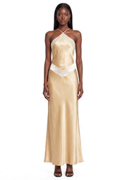 Midikleid in A-Linie mit Blumenmuster und Laternenärmeln