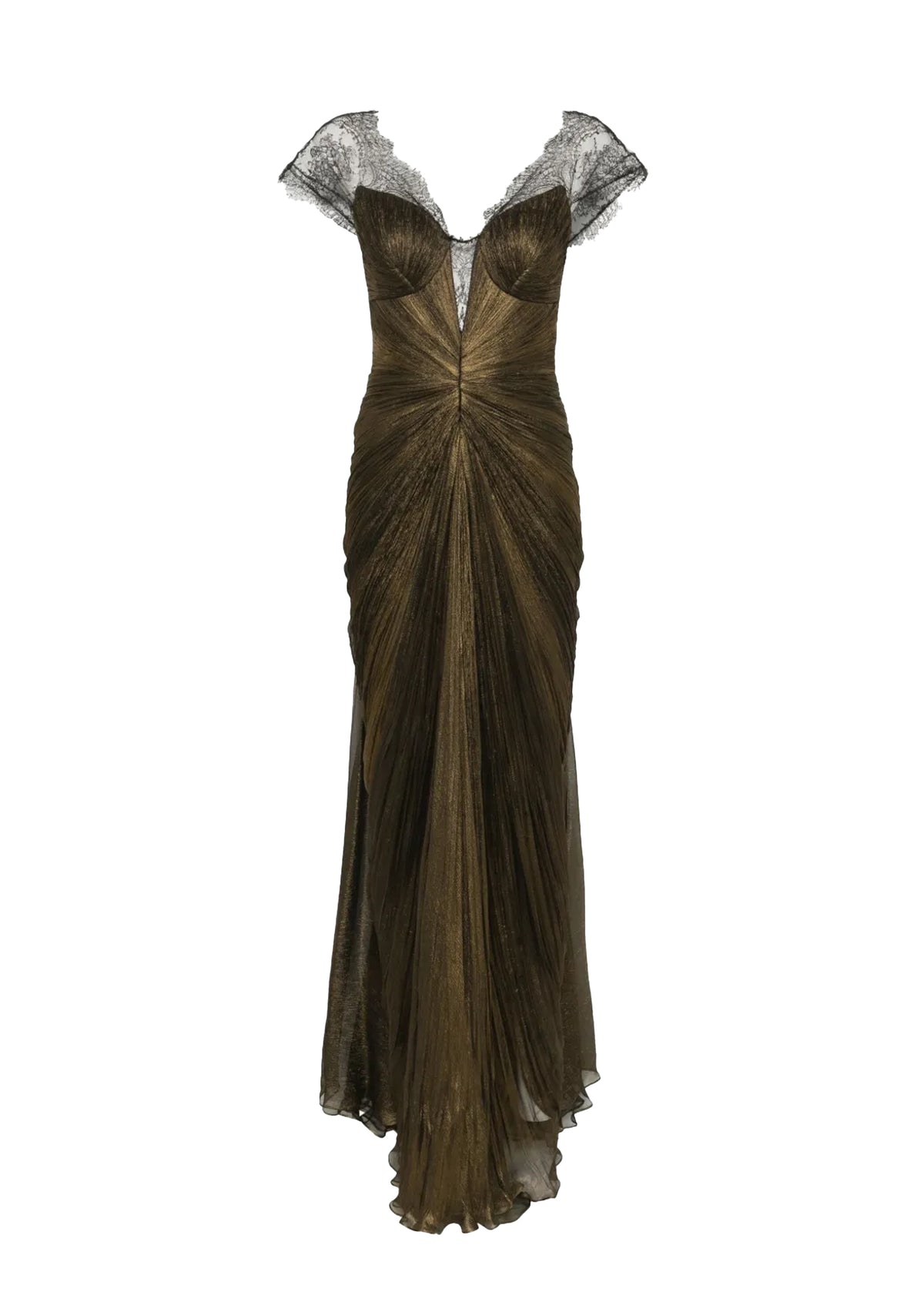 Yaqub Sleeveless Lace Maxi Dress