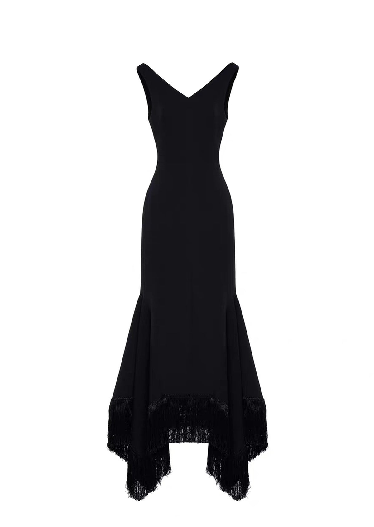 Midikleid in A-Linie mit Blumenmuster und Laternenärmeln