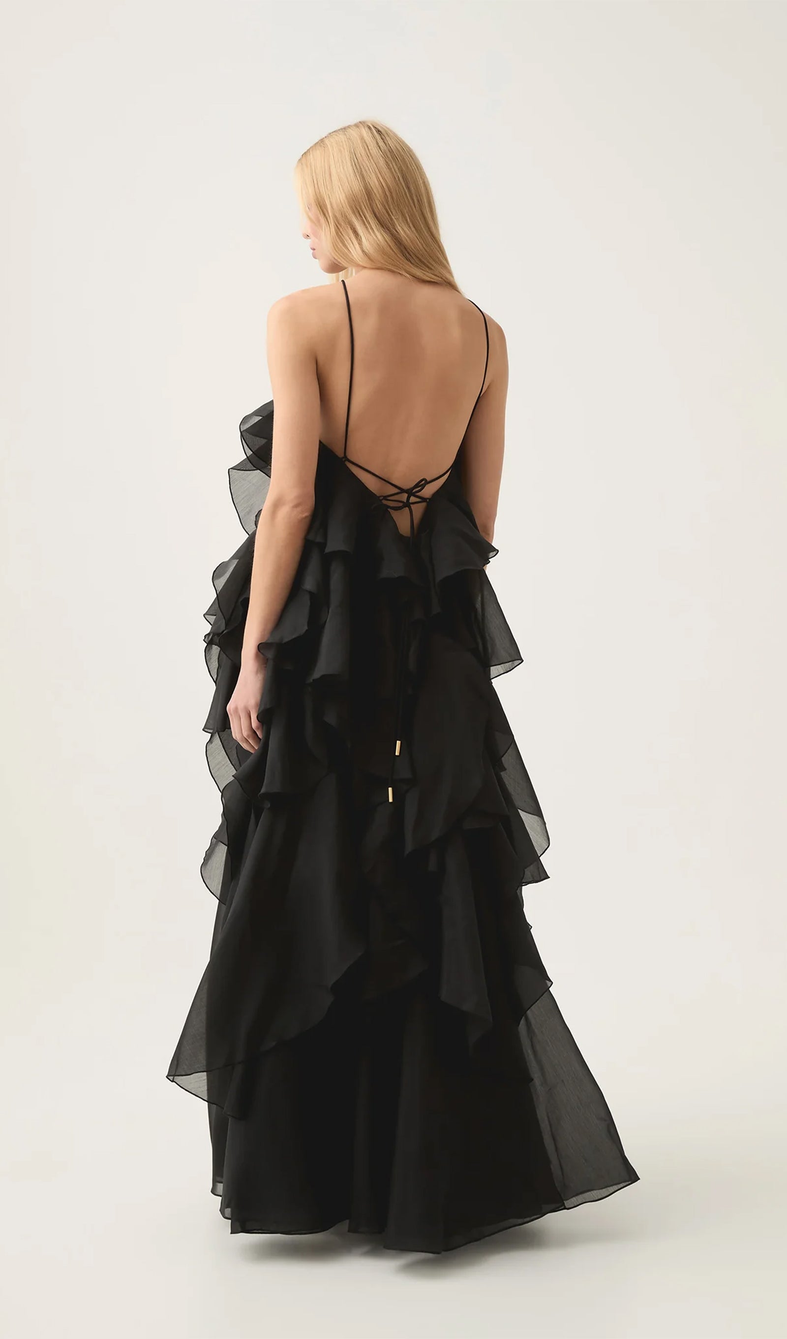 Halter Layered Maxi Dress
