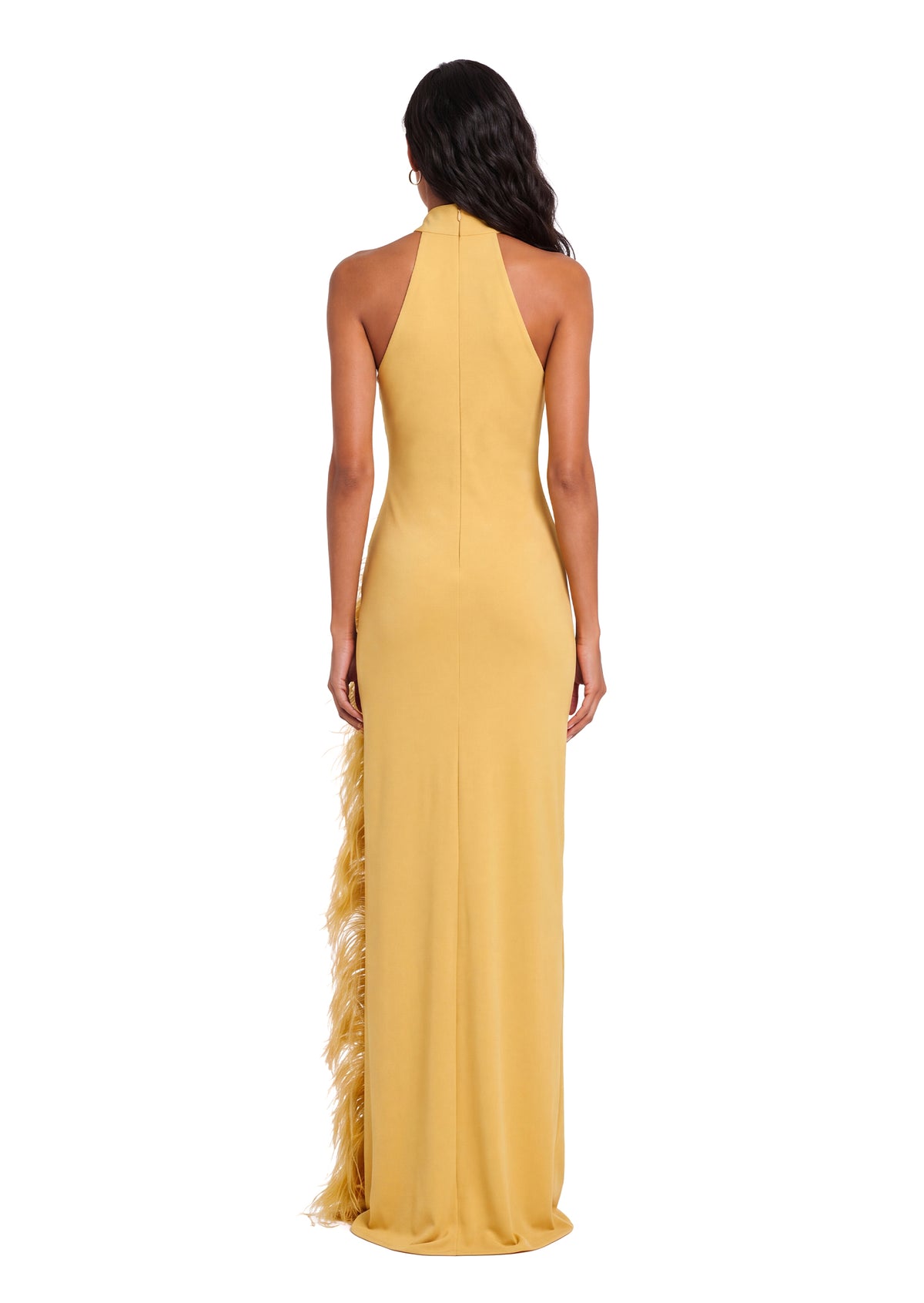 Midikleid in A-Linie mit Blumenmuster und Laternenärmeln
