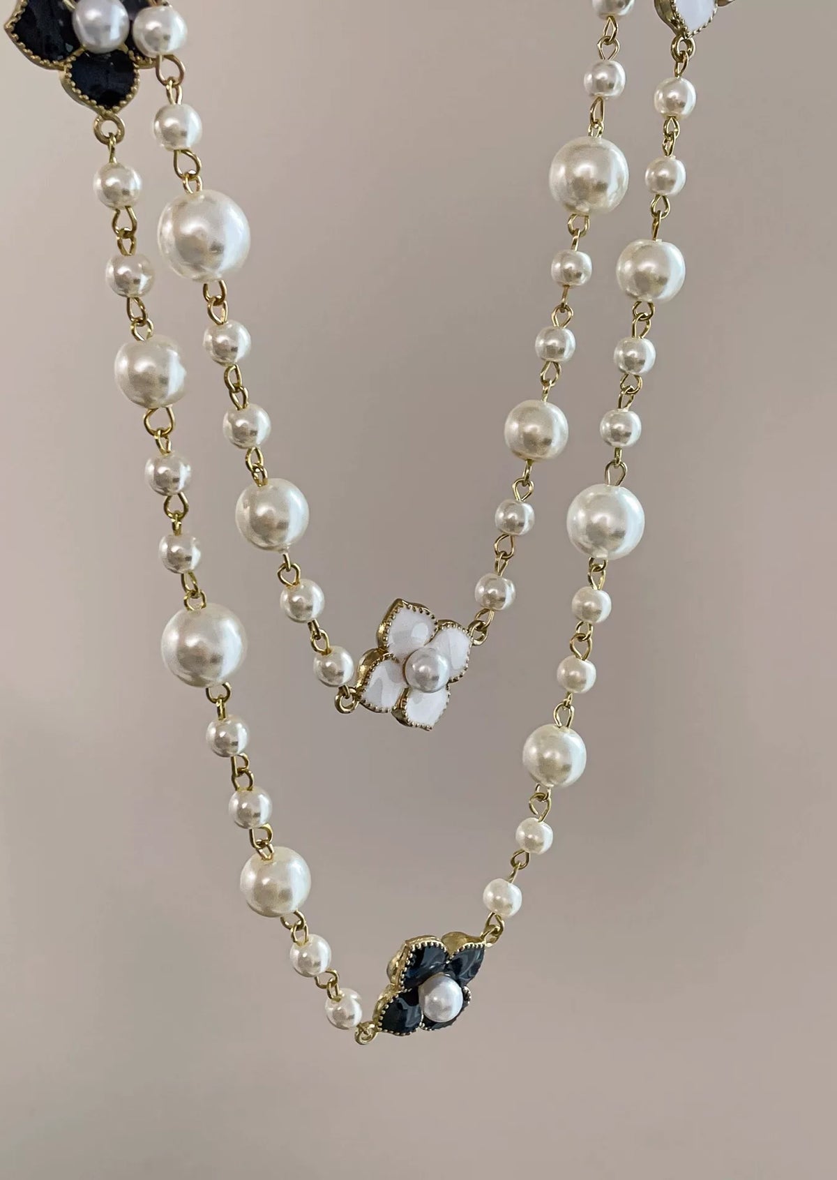 Zaryn Long Pearl Necklace