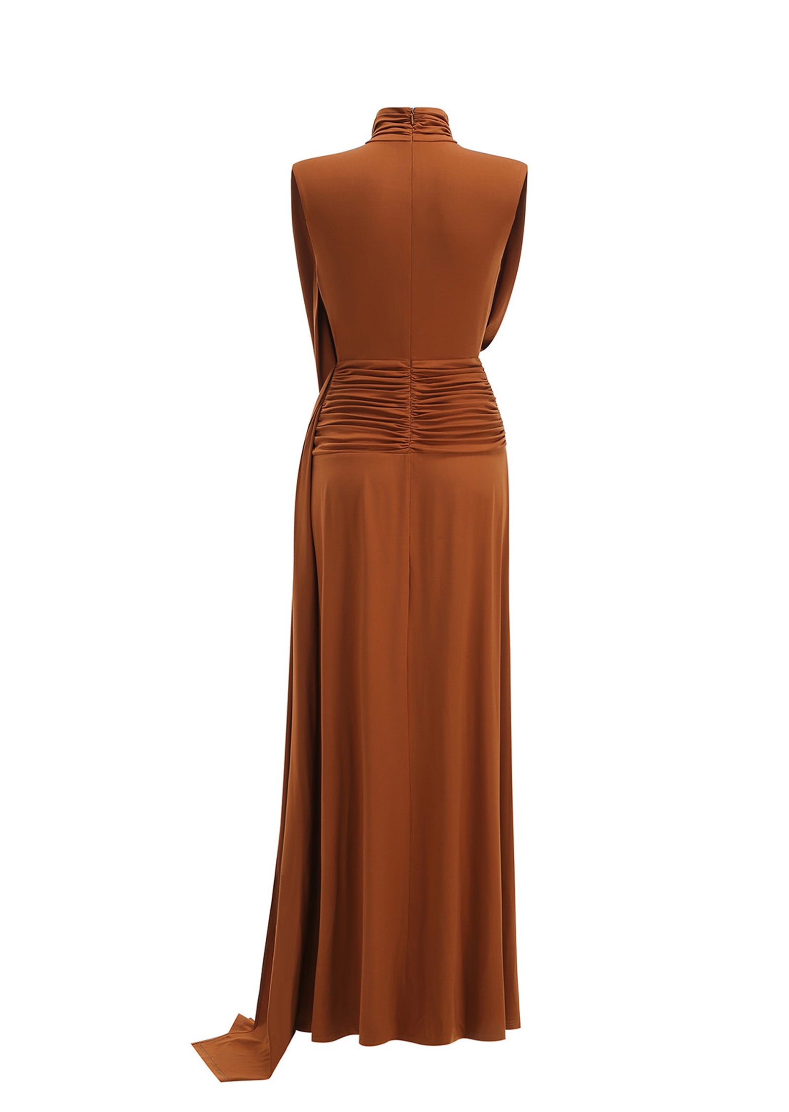 Midikleid in A-Linie mit Blumenmuster und Laternenärmeln