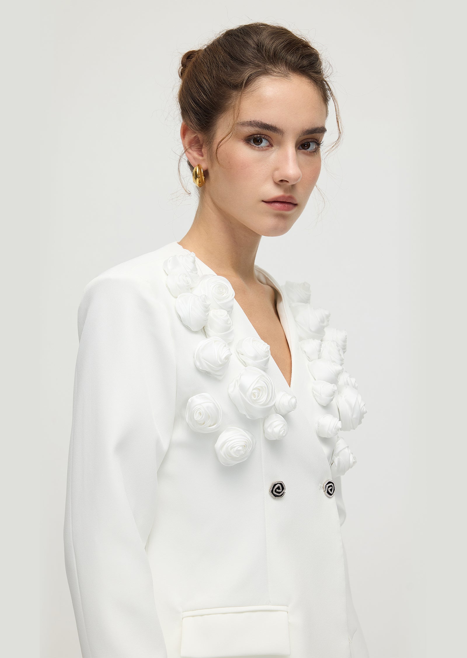 Slim Fit Blazer & Trousers Two-Piece Set In White