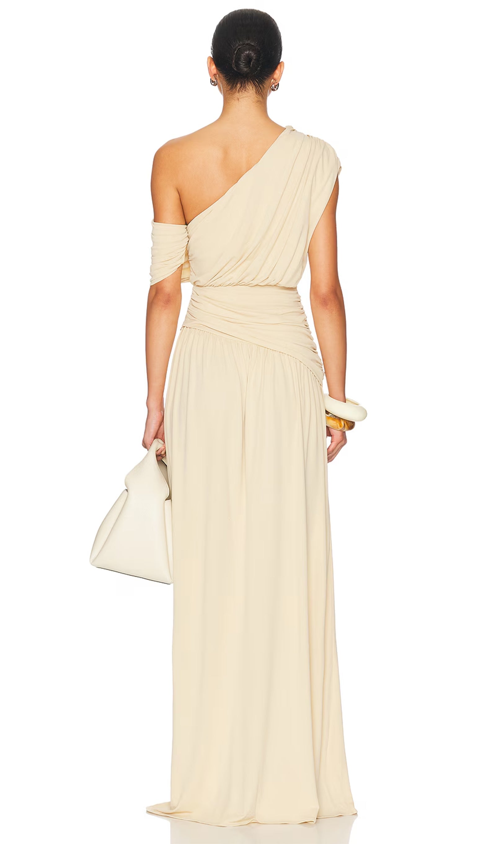 Midikleid in A-Linie mit Blumenmuster und Laternenärmeln