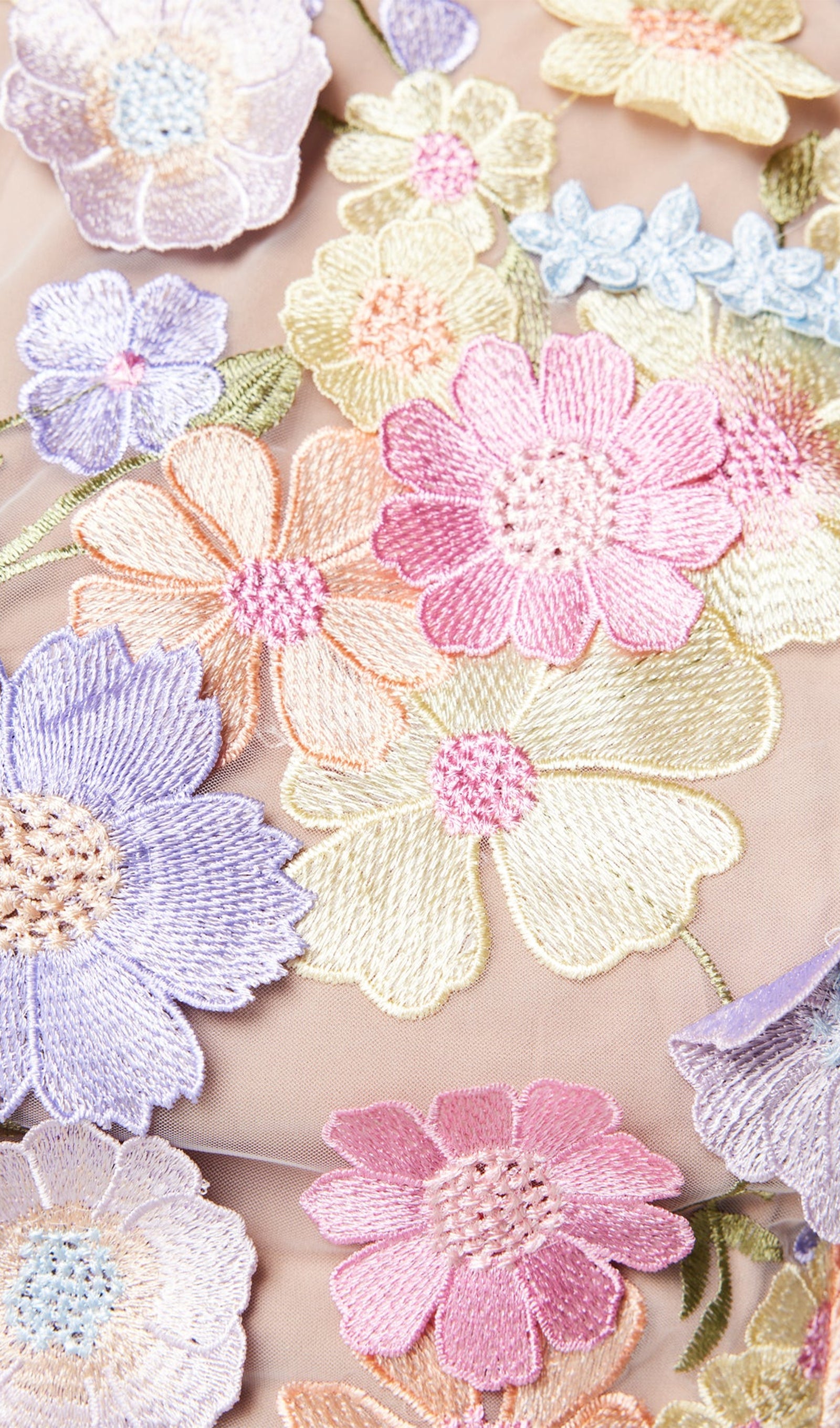 Floral Embroidered Mini Skirt Sets