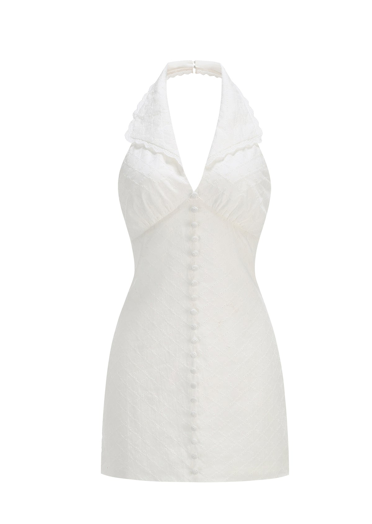 Laadan Halter Neck Sleeveless Mini Dress
