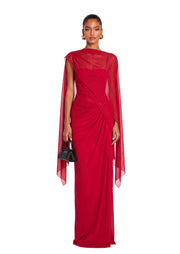 Wachiwi Strapless Stretch Maxi Dress In Red