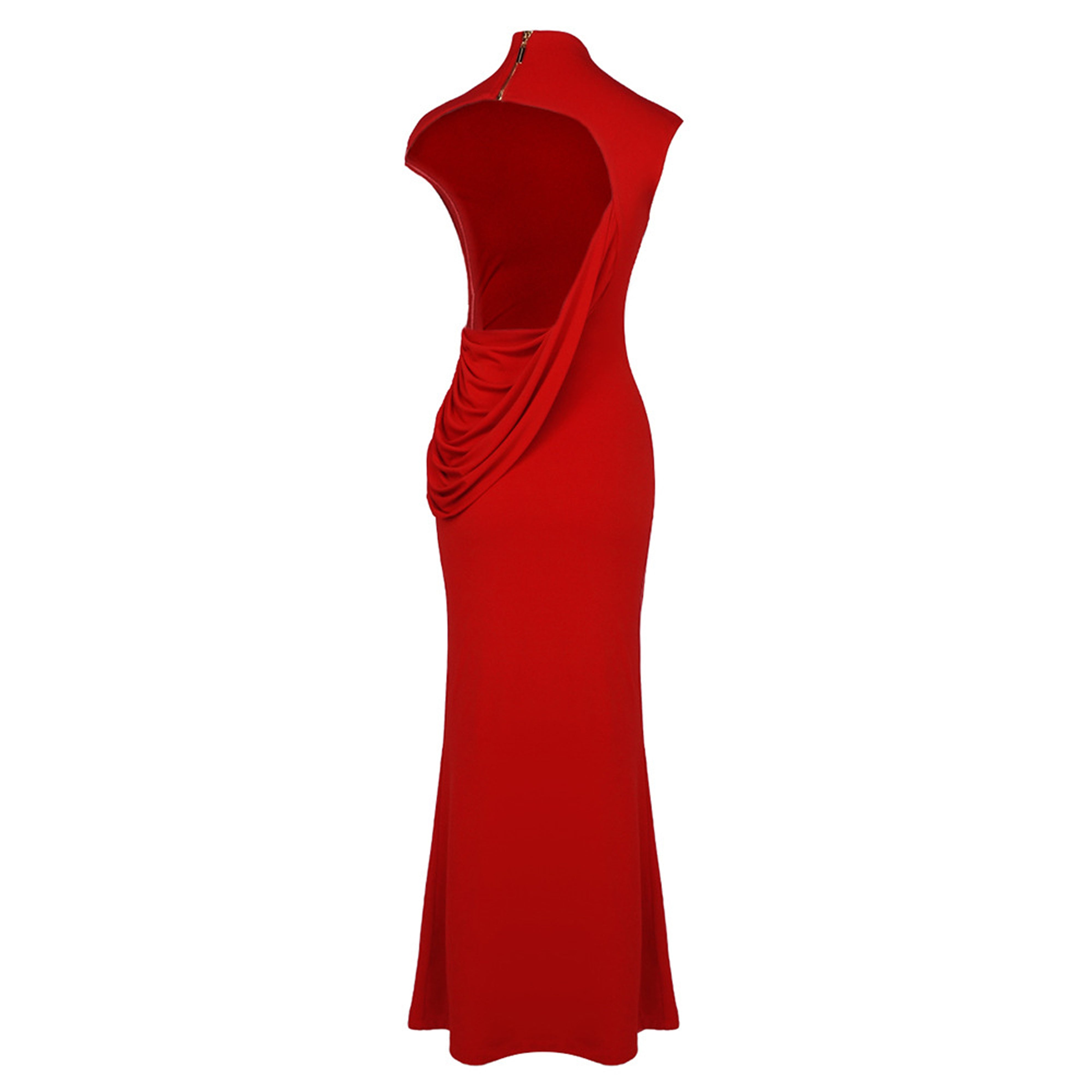 Xanty Back Maxi Dress In Red