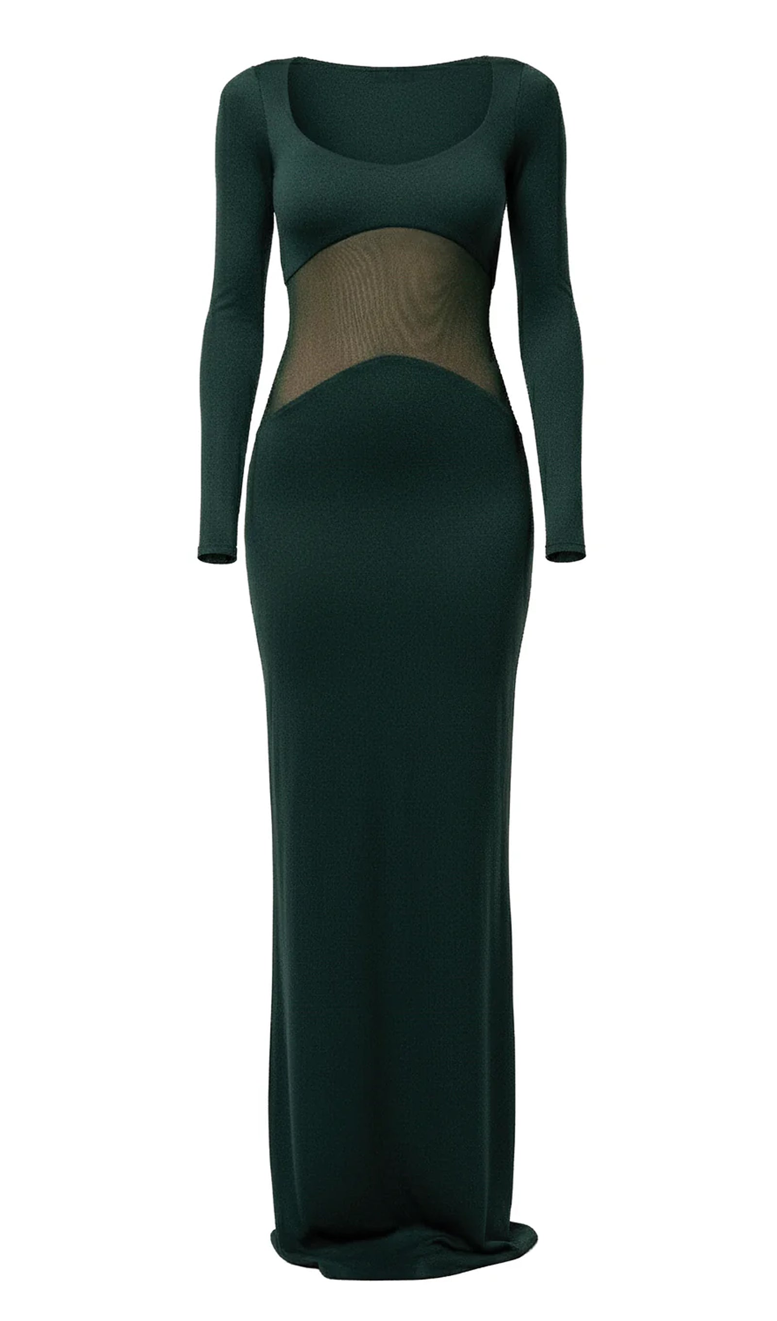 Midikleid in A-Linie mit Blumenmuster und Laternenärmeln