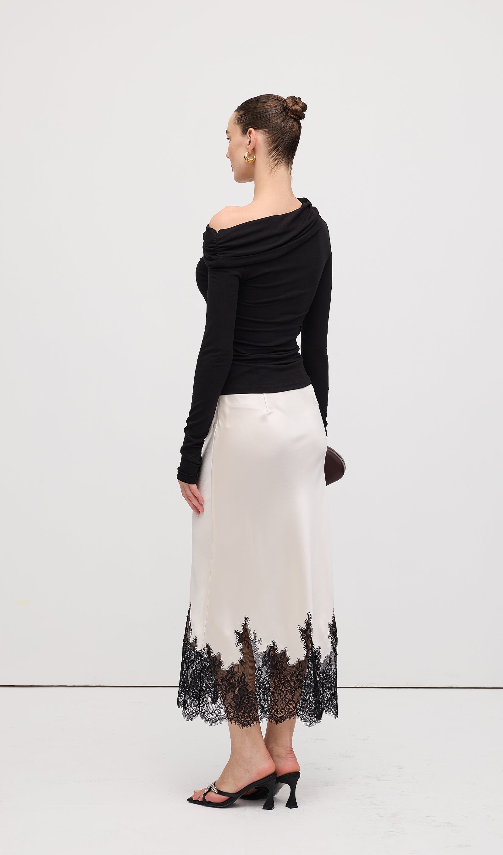 Pleated Off Shoulder Top