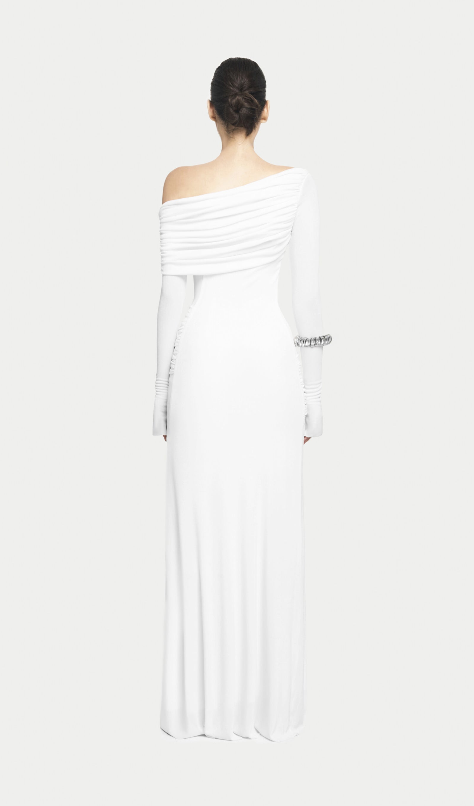 Midikleid in A-Linie mit Blumenmuster und Laternenärmeln