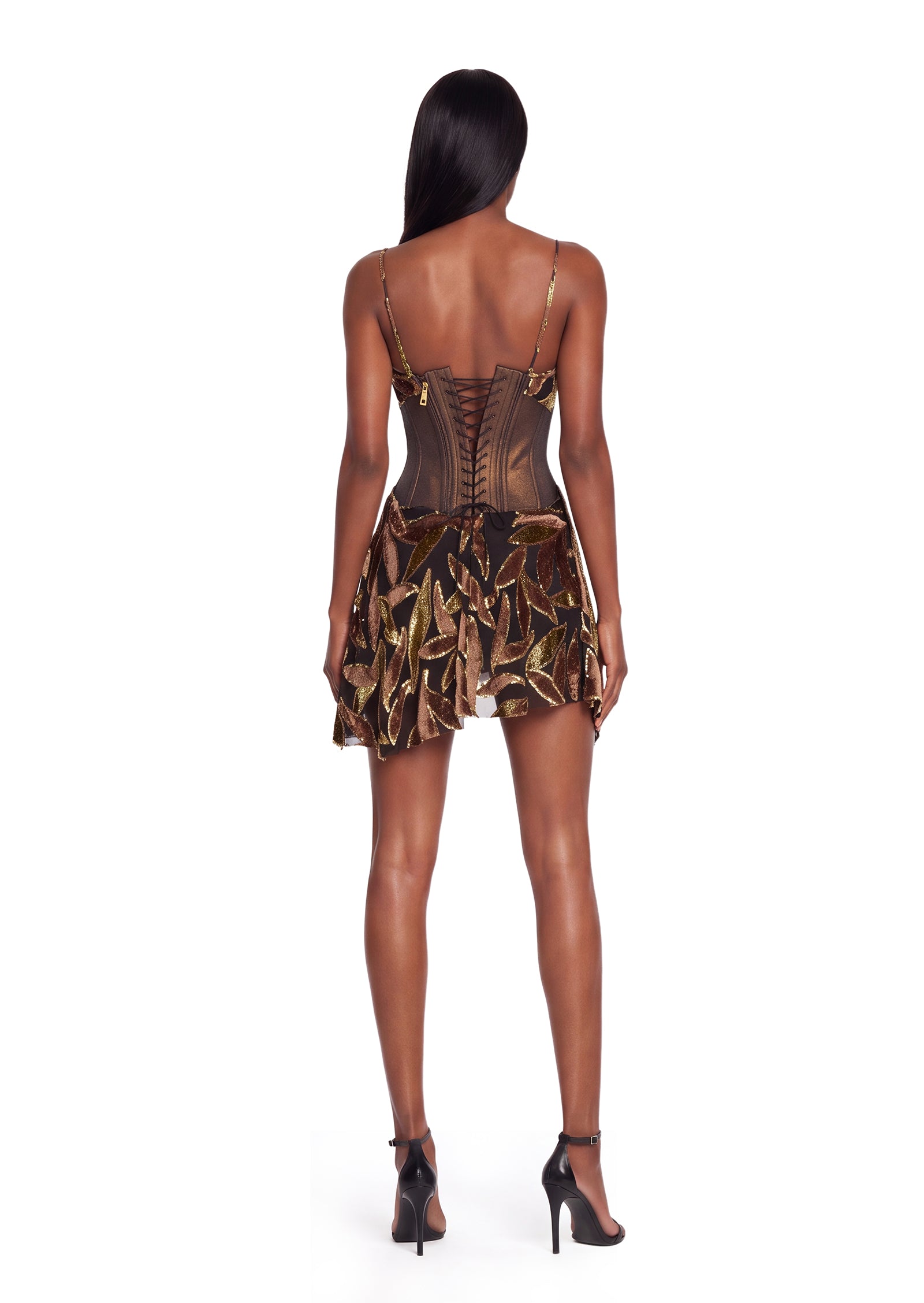 Dagan Sleeveless Velvet Mini Dress