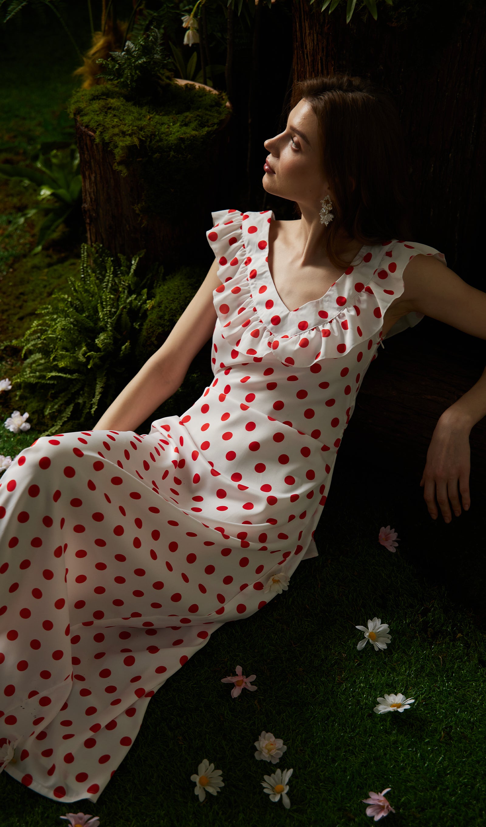 Polka Dot Maxi Dress