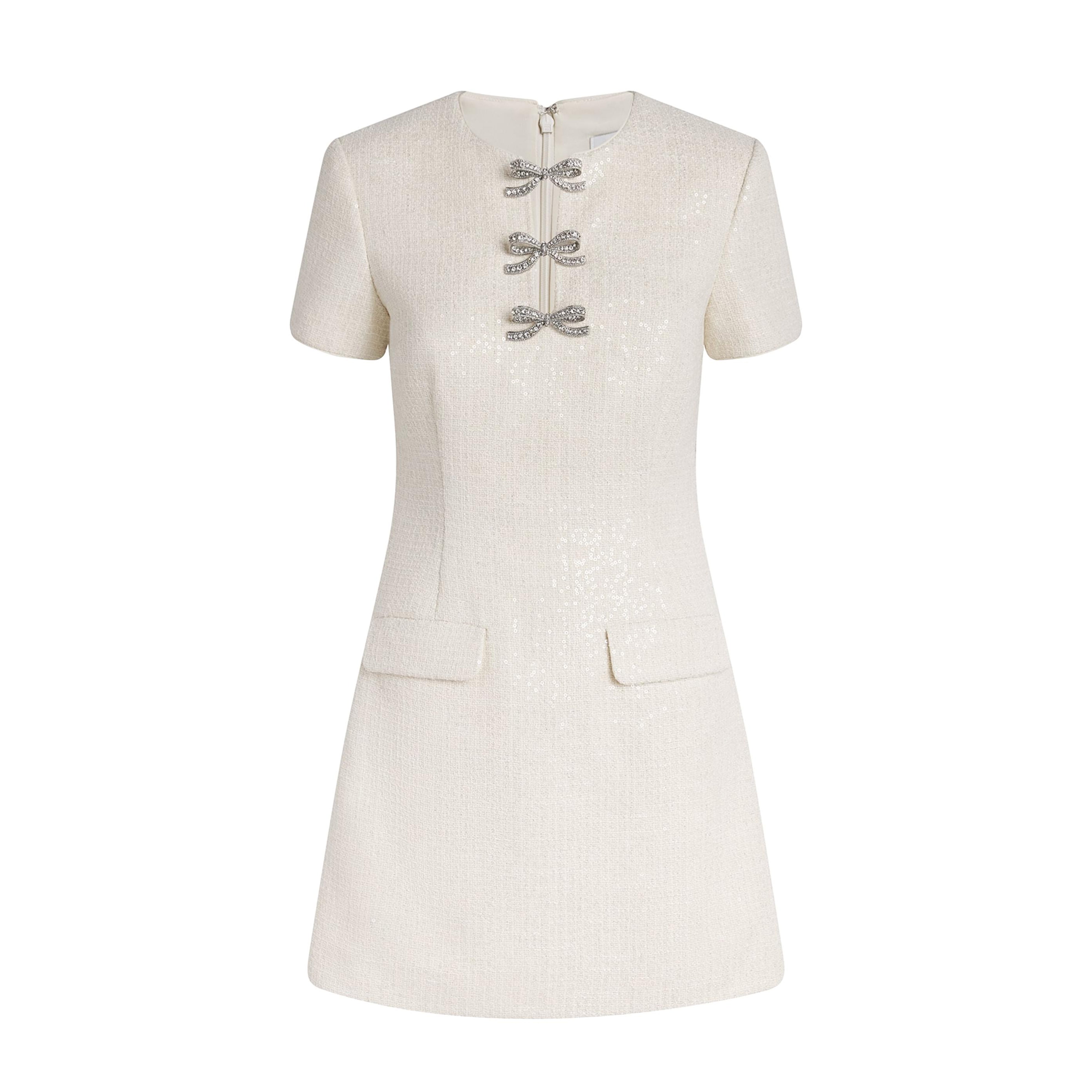 Midikleid in A-Linie mit Blumenmuster und Laternenärmeln